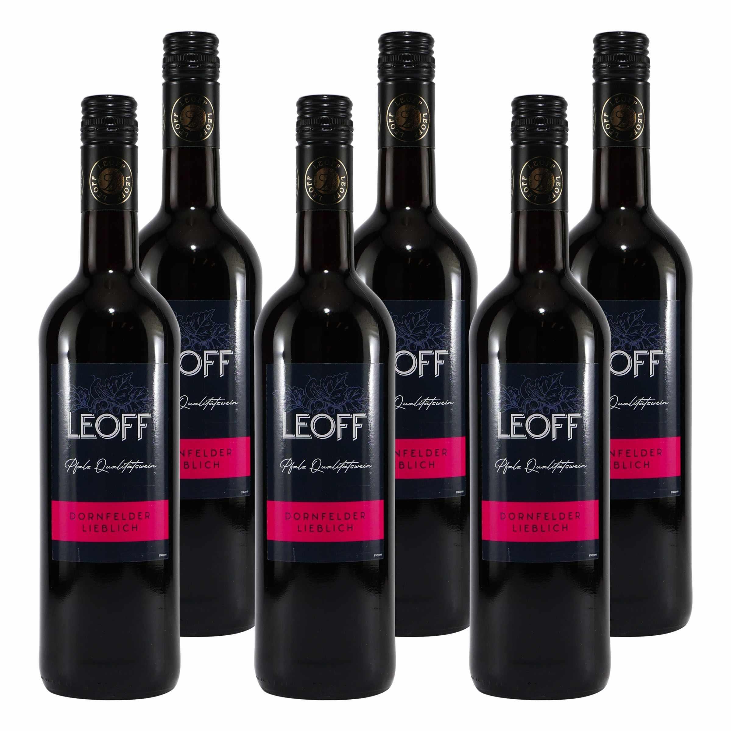 Leoff Dornfelder QbA lieblich Rotwein kaufen | süßer Rotwein
