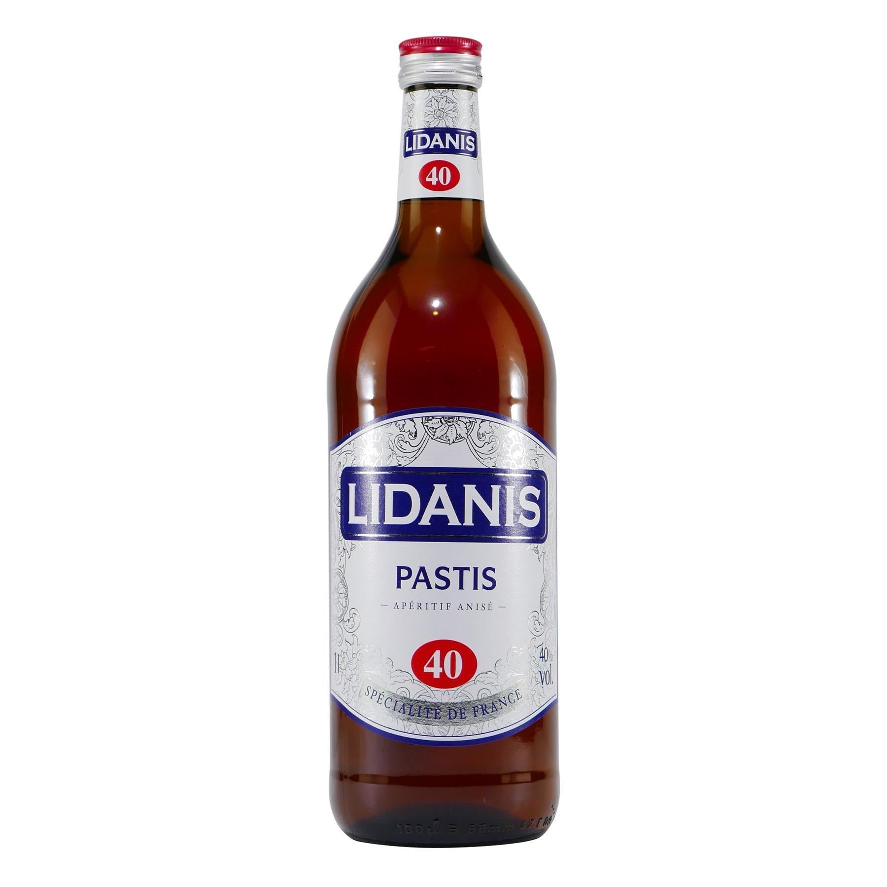 Lidanis Pastis Anisé 40 mit Geschenk-Holzkiste
