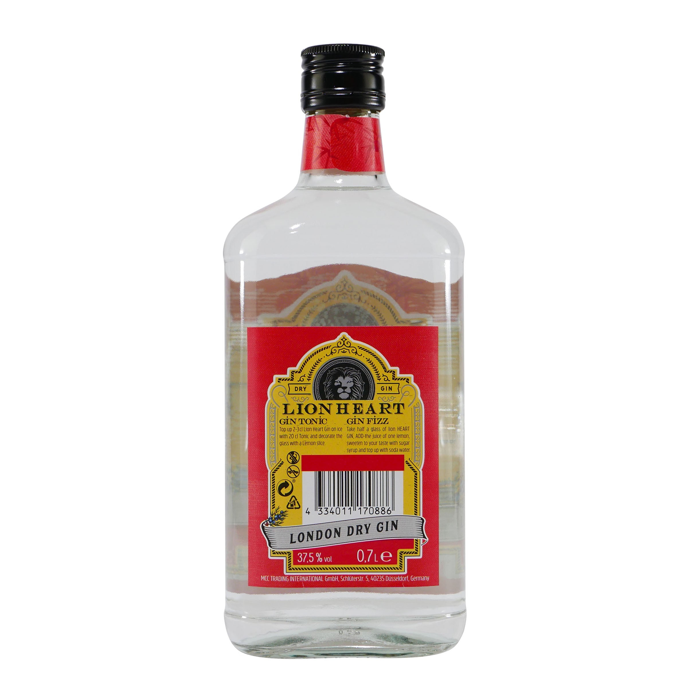 Lion Heart London Dry Gin 0,7L mit Geschenk-Holzkiste