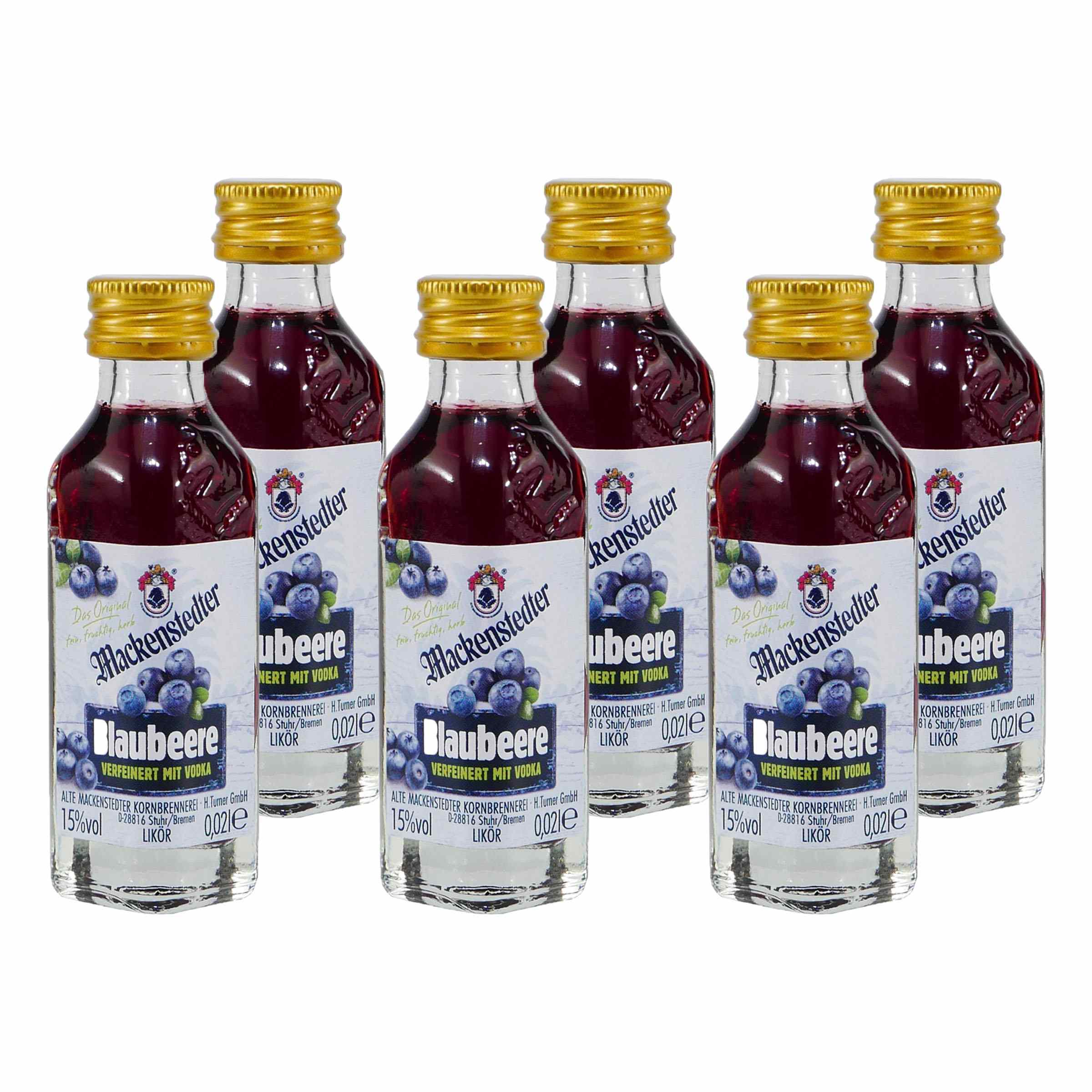 Mackenstedter Blaubeere Likör (25 x 0,02L)