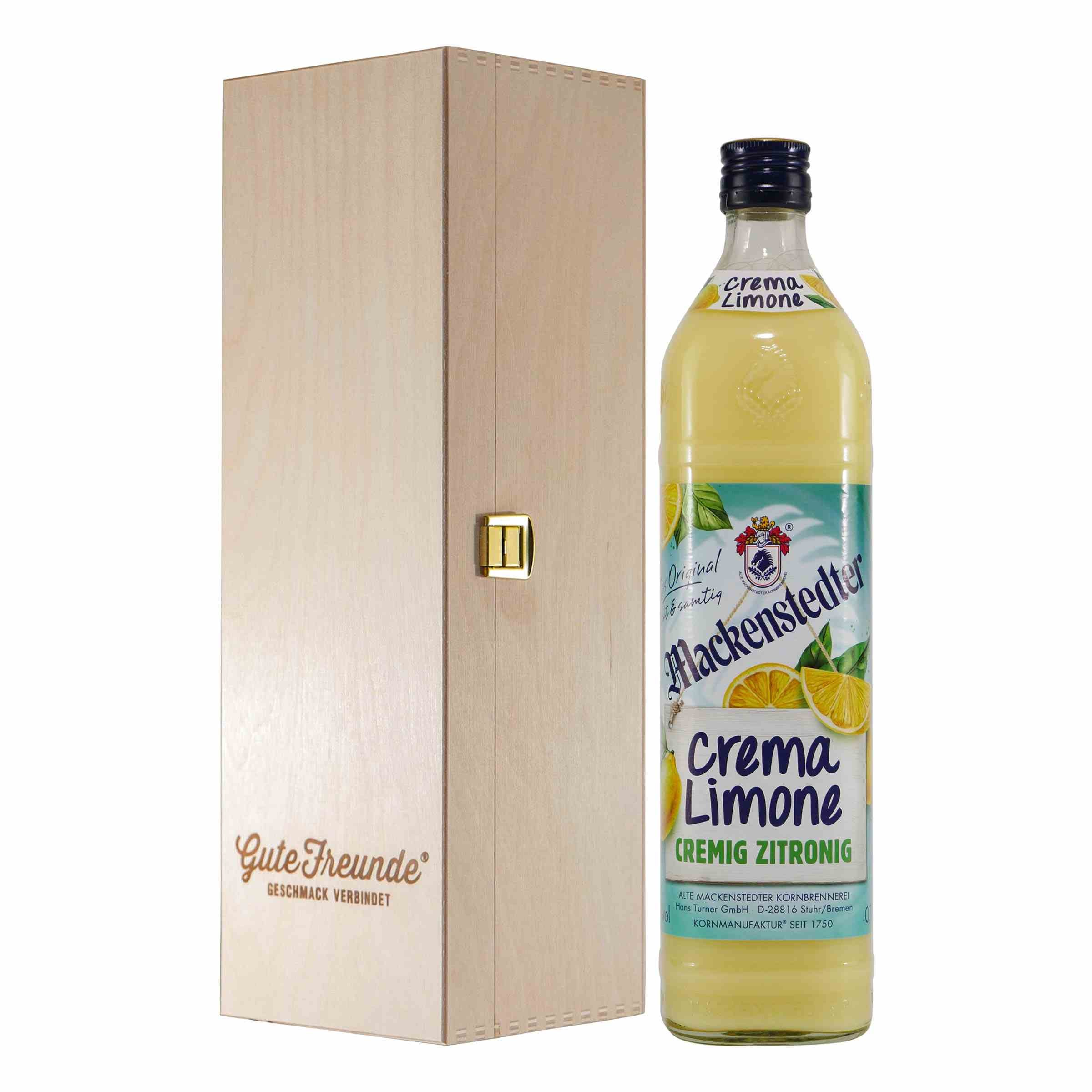 Mackenstedter Crema Limone mit Geschenk-Holzkiste