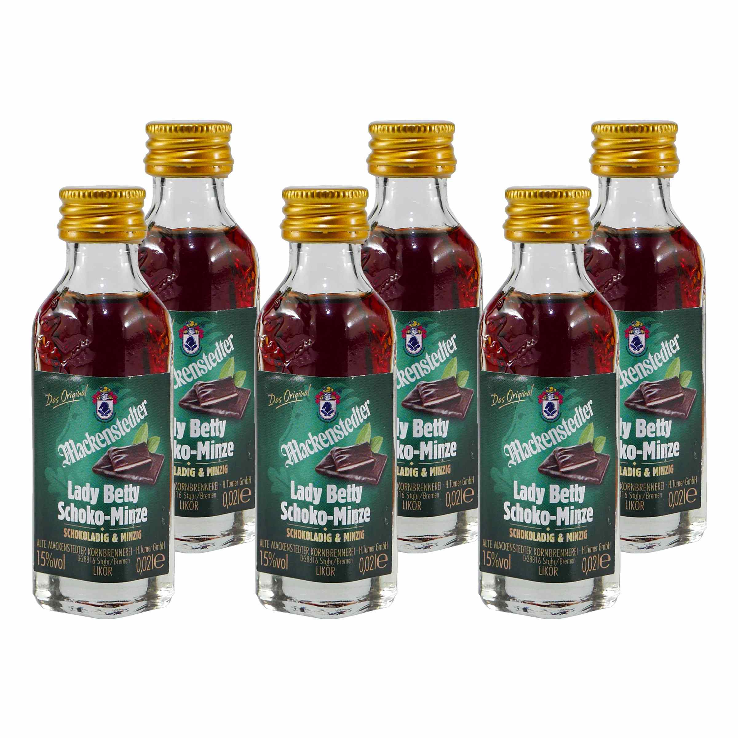 Mackenstedter Lady Betty Schoko-Minze Likör (25 x 0,02L)