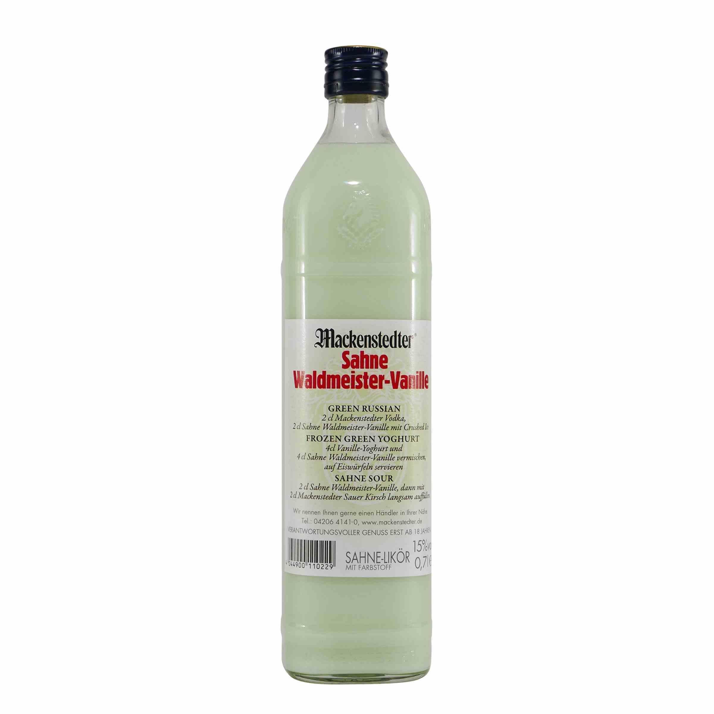 Mackenstedter Waldmeister-Vanille Sahnelikör (6 x 0,7L)