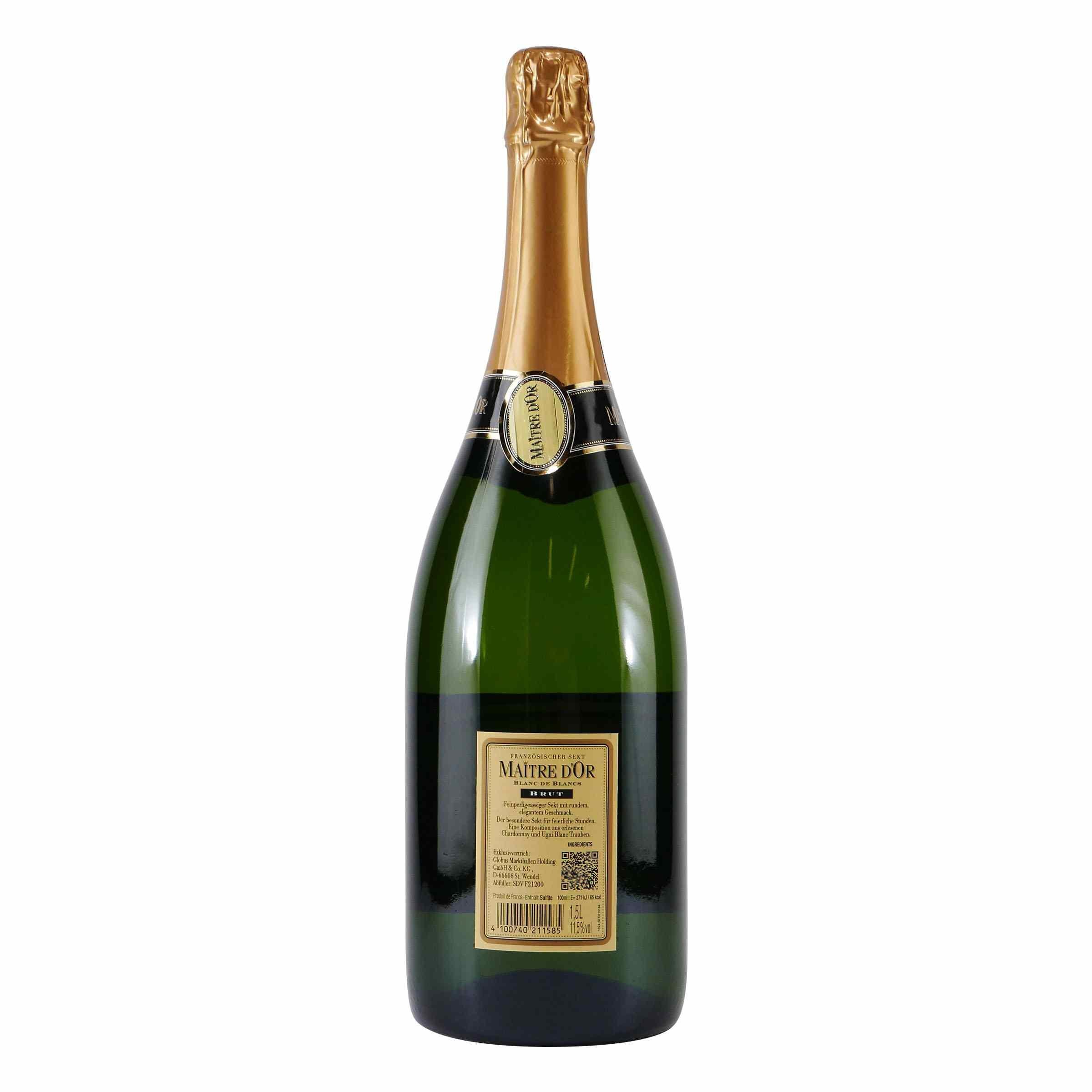 Maitre d´Or Sekt Blanc de Blancs -brut- 1,5L