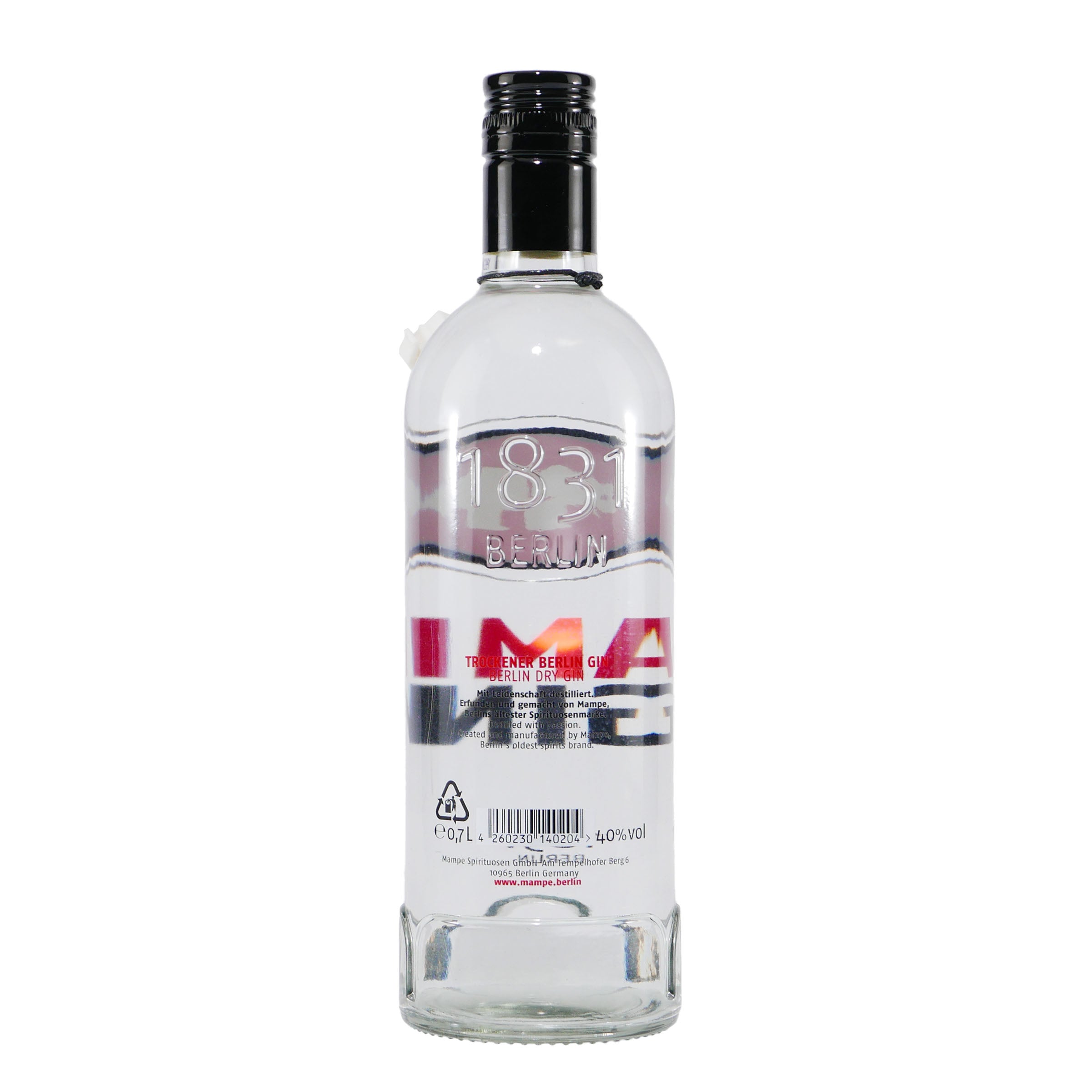 Mampe Dry Gin 0,7L mit Geschenk-Holzkiste