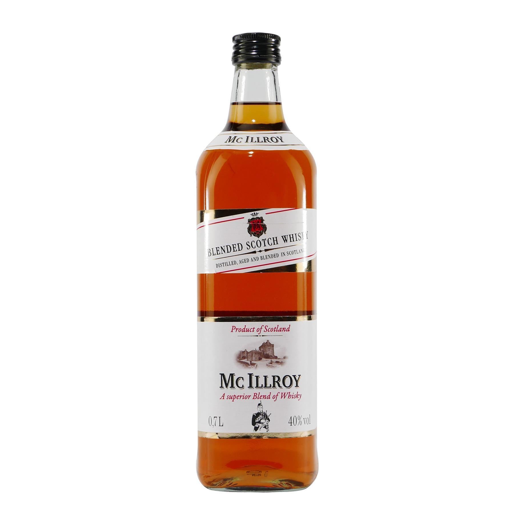 Mc Illroy Blended Scotch Whisky mit Geschenk-Holzkiste