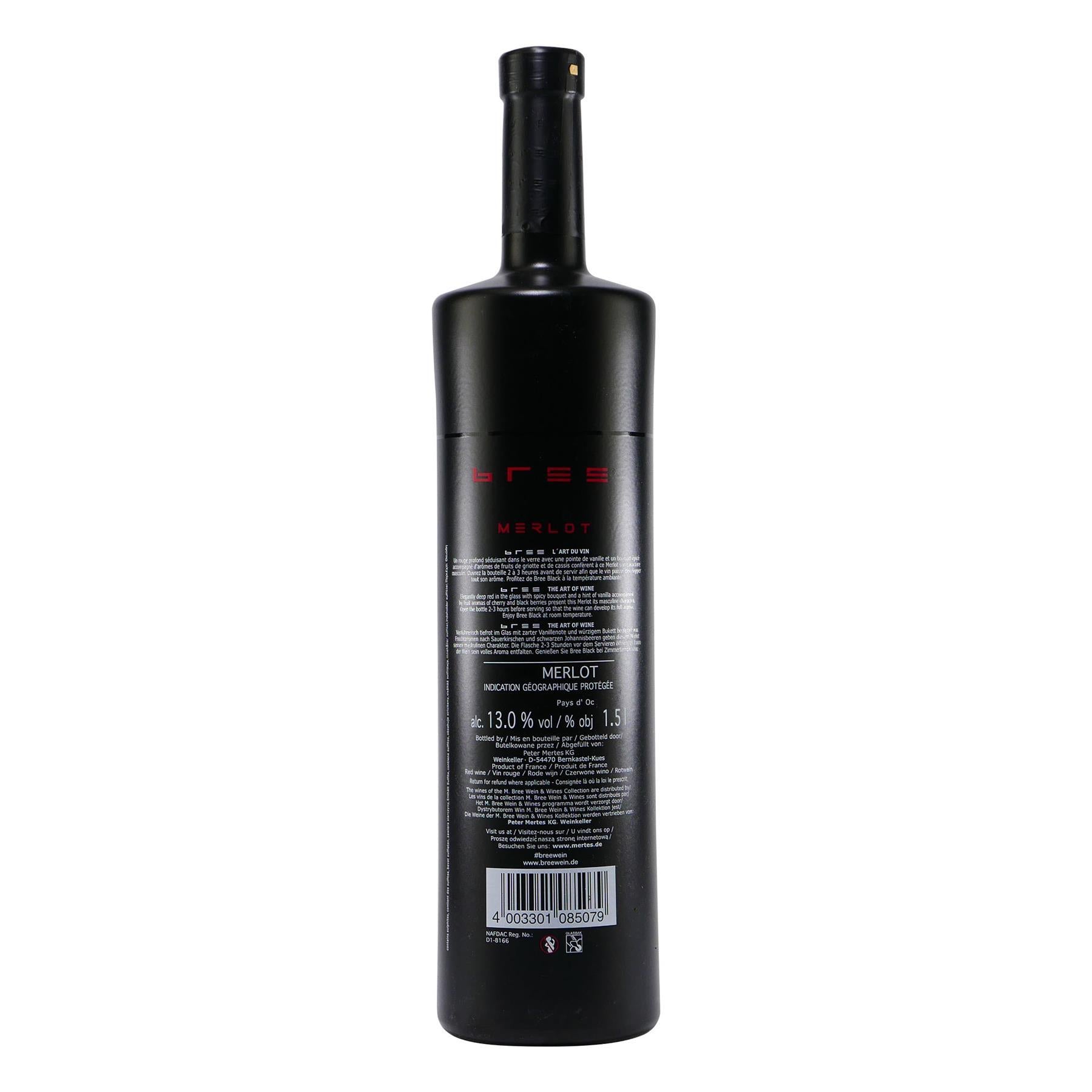 Bree Black Edition Merlot IGP -trocken- (6 x 1,5L)
