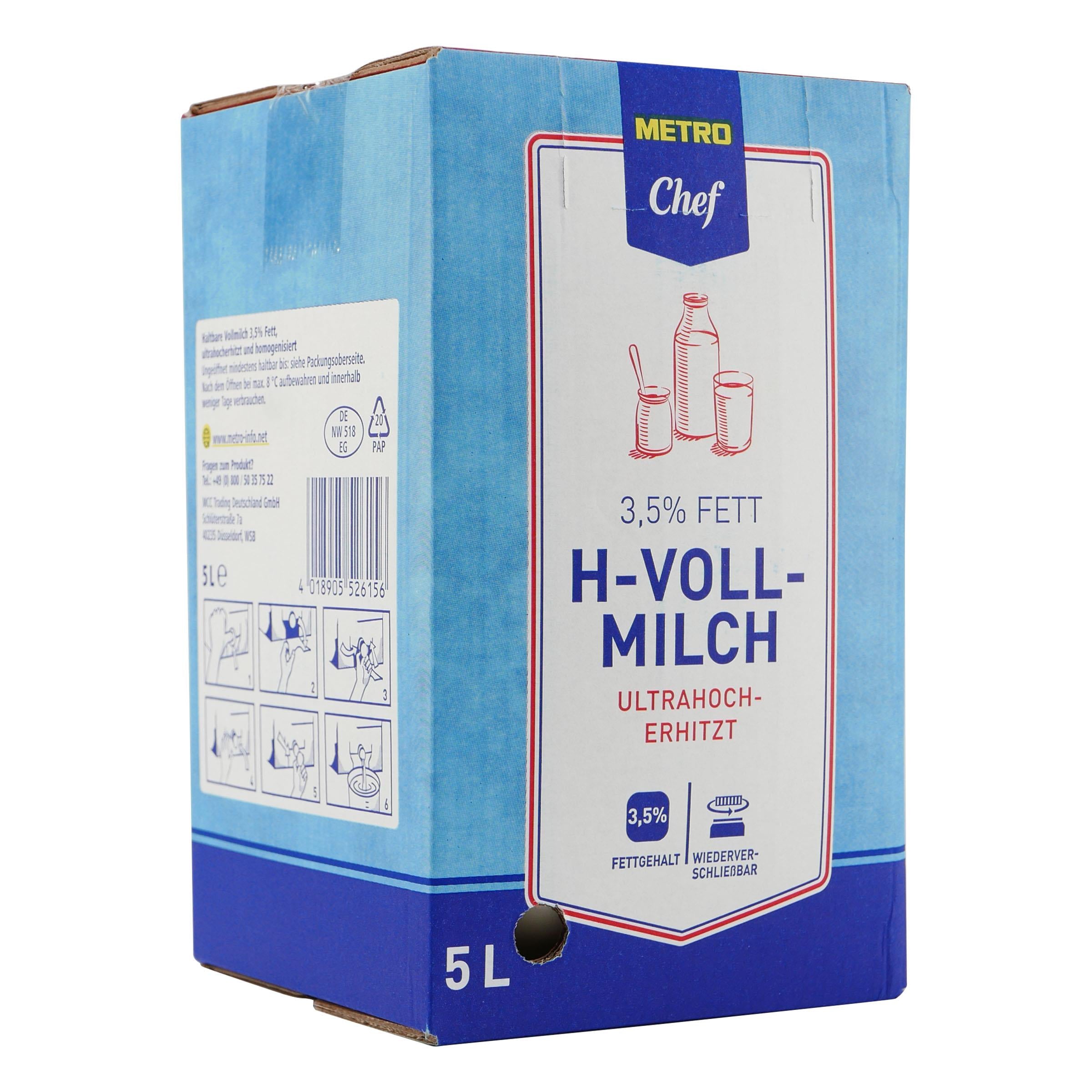 M.C. Haltbare Vollmilch 3,5% Fett BIB 5L