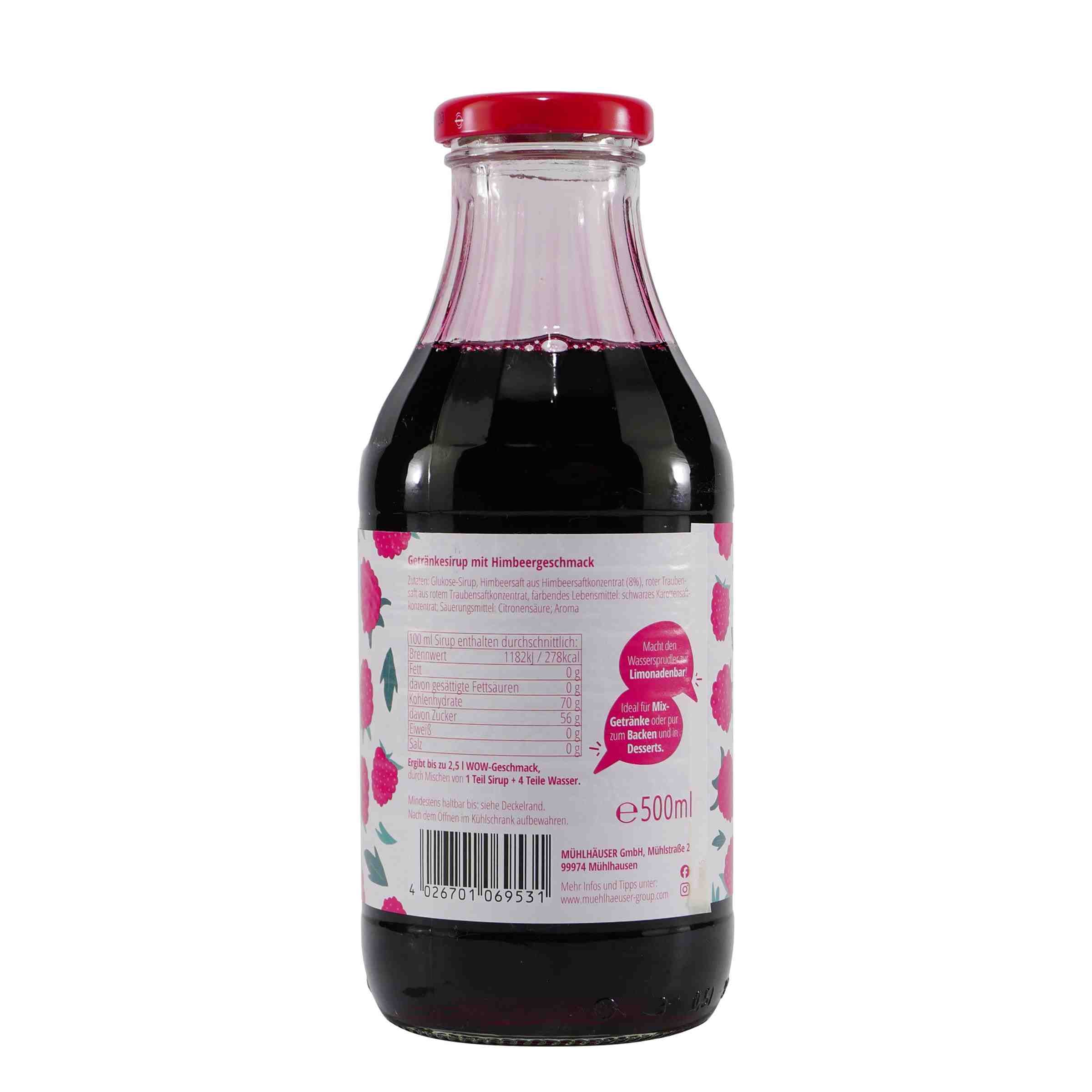 Mühlhäuser Himbeere Getränkesirup (12 x 0,5L)