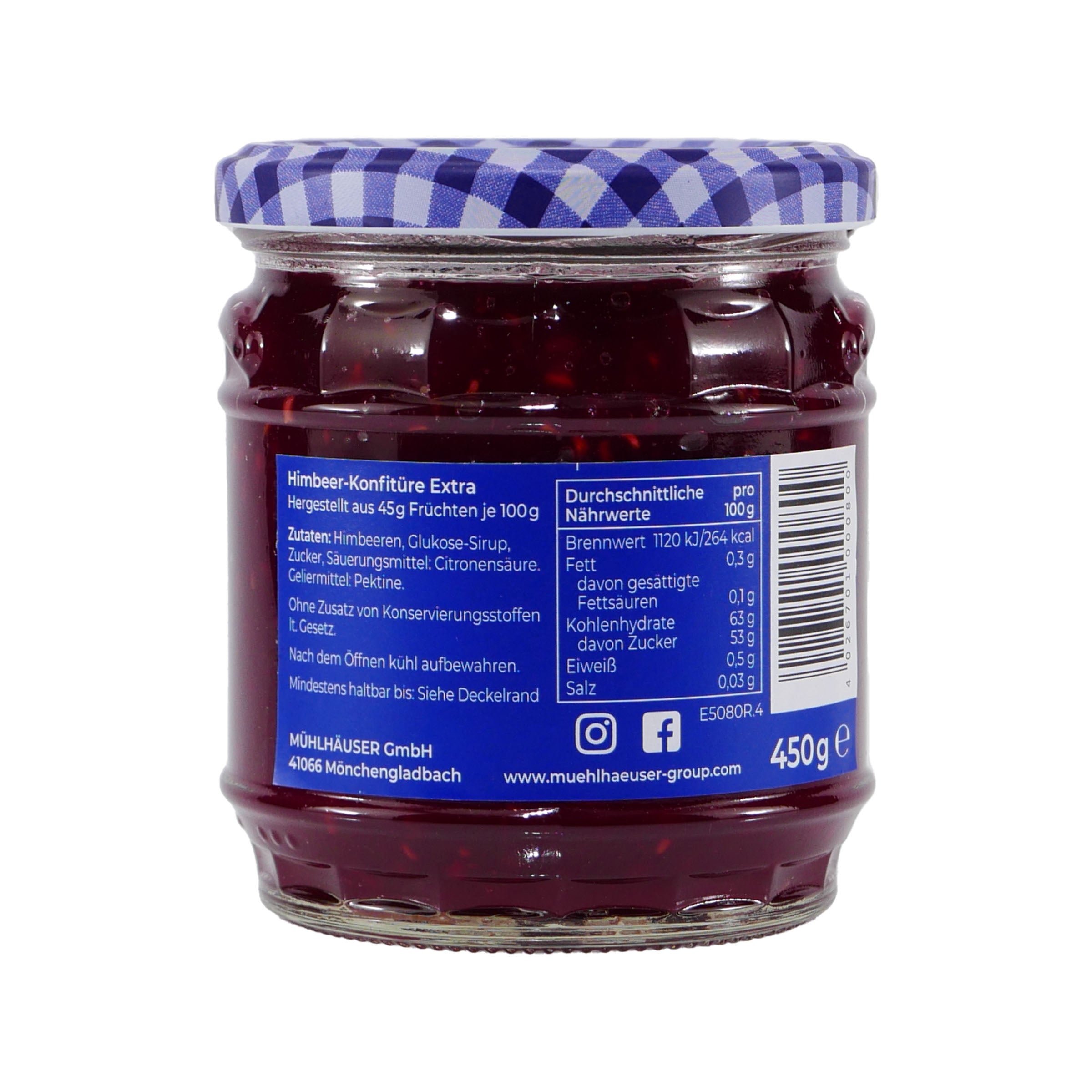 Mühlhäuser Himbeer Konfitüre - Fruchtiger Genuss mit erlesenen Himbeeren Mühlhäuser Himbeer Konfitüre - Fruchtiger Genuss mit erlesenen Himbeeren