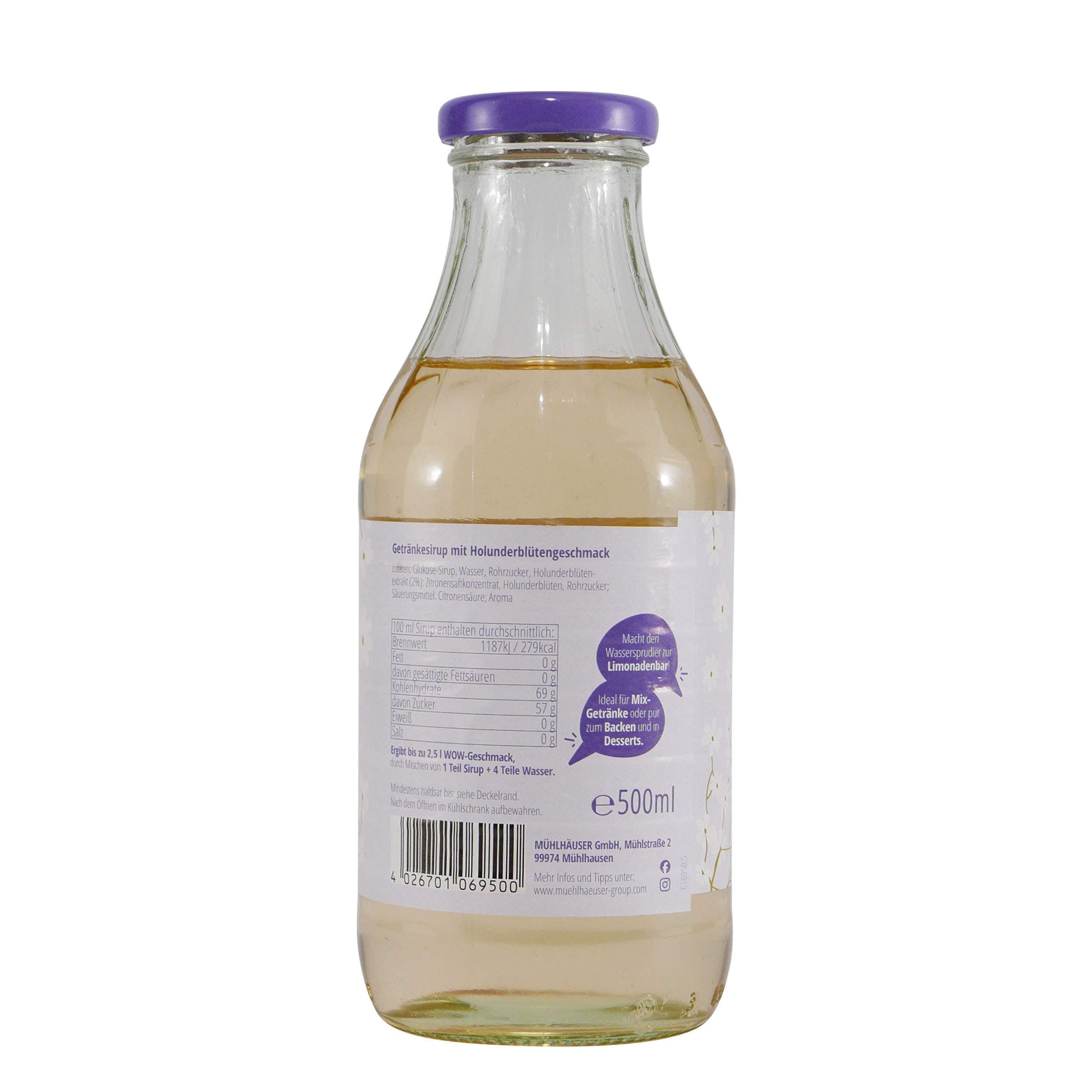 Mühlhäuser Holunderblüten Getränkesirup (12 x 0,5L)