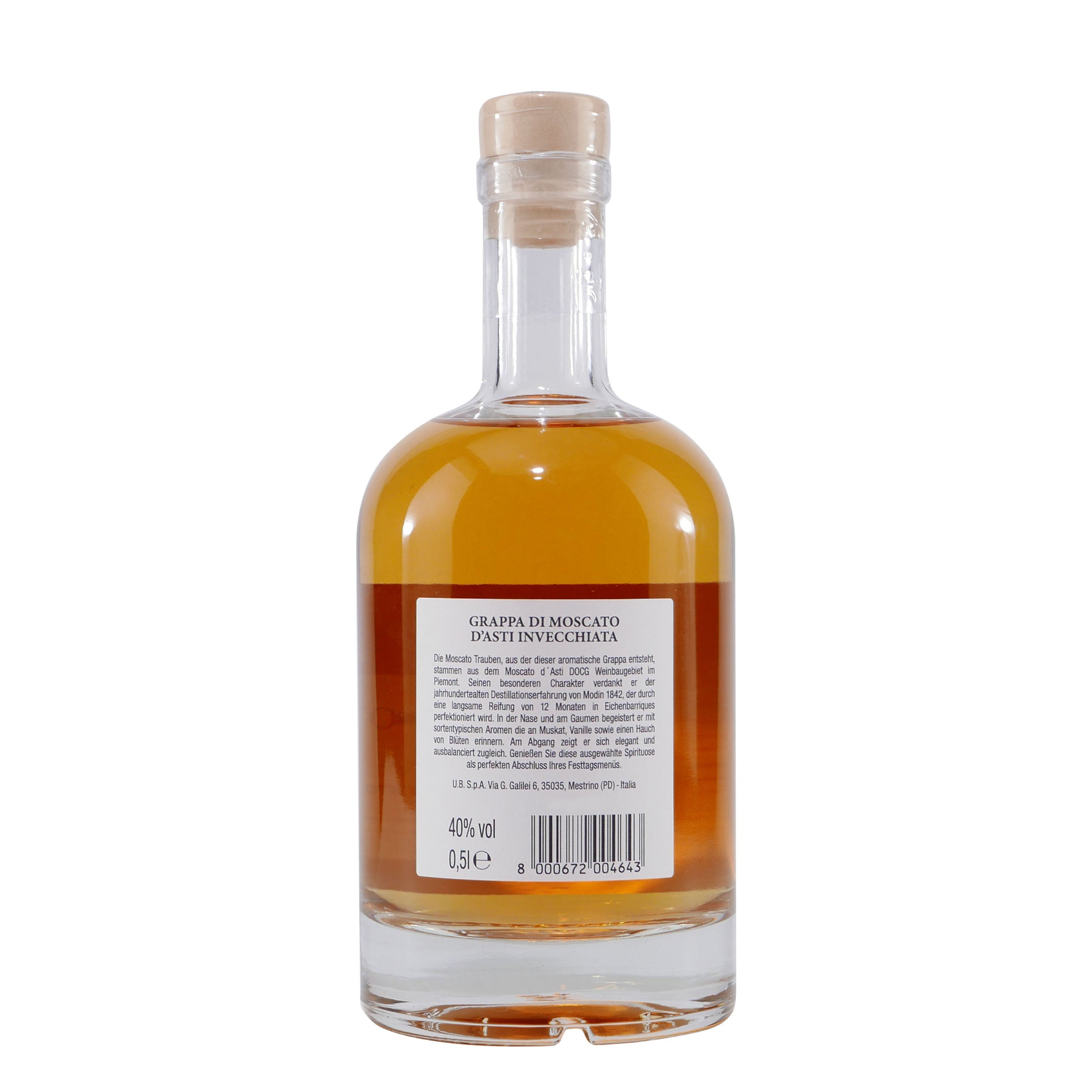 Modin Moscato d´Asti Grappa mit Geschenk-Holzkiste