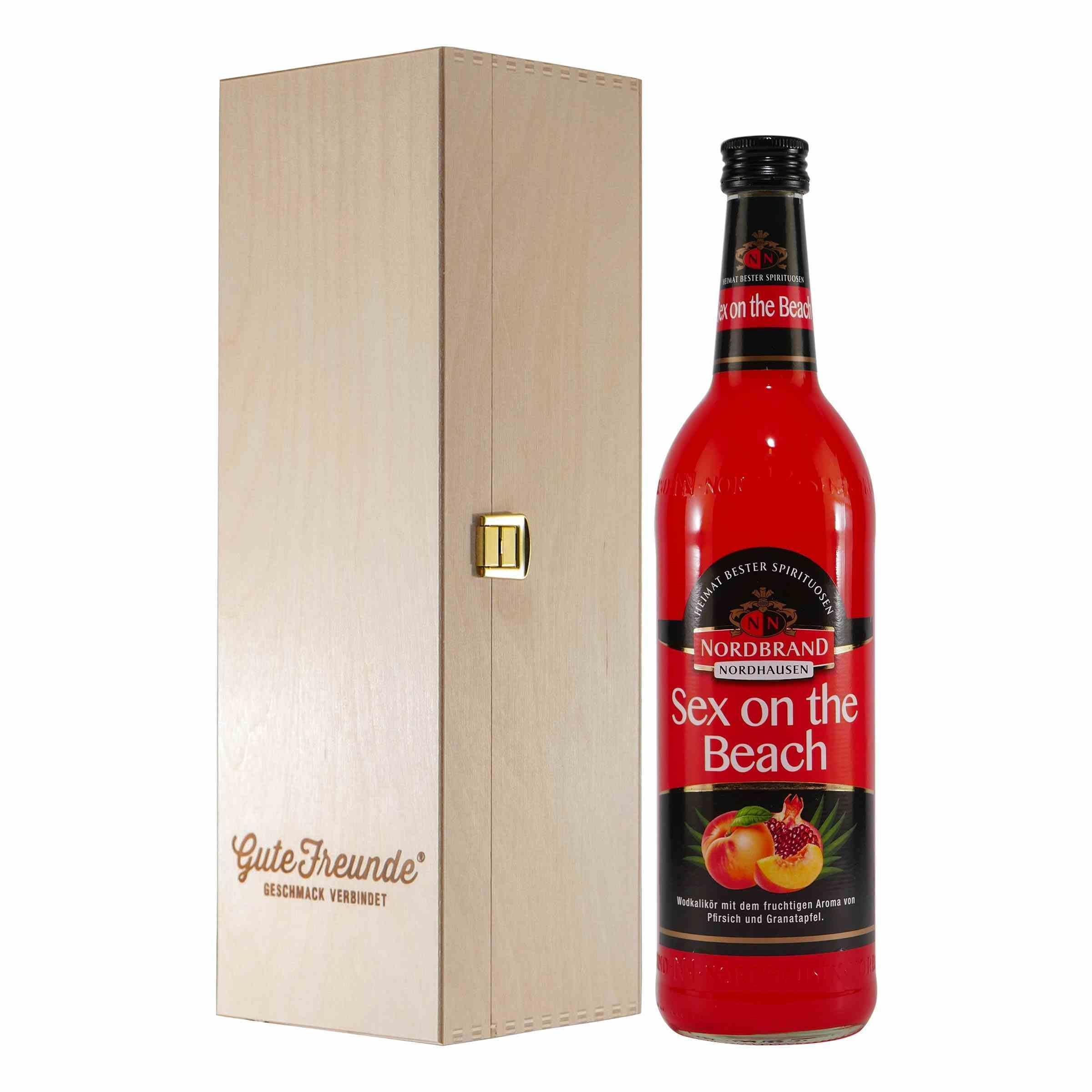 Norbrand Sex on the Beach Likör mit Geschenk-Holzkiste
