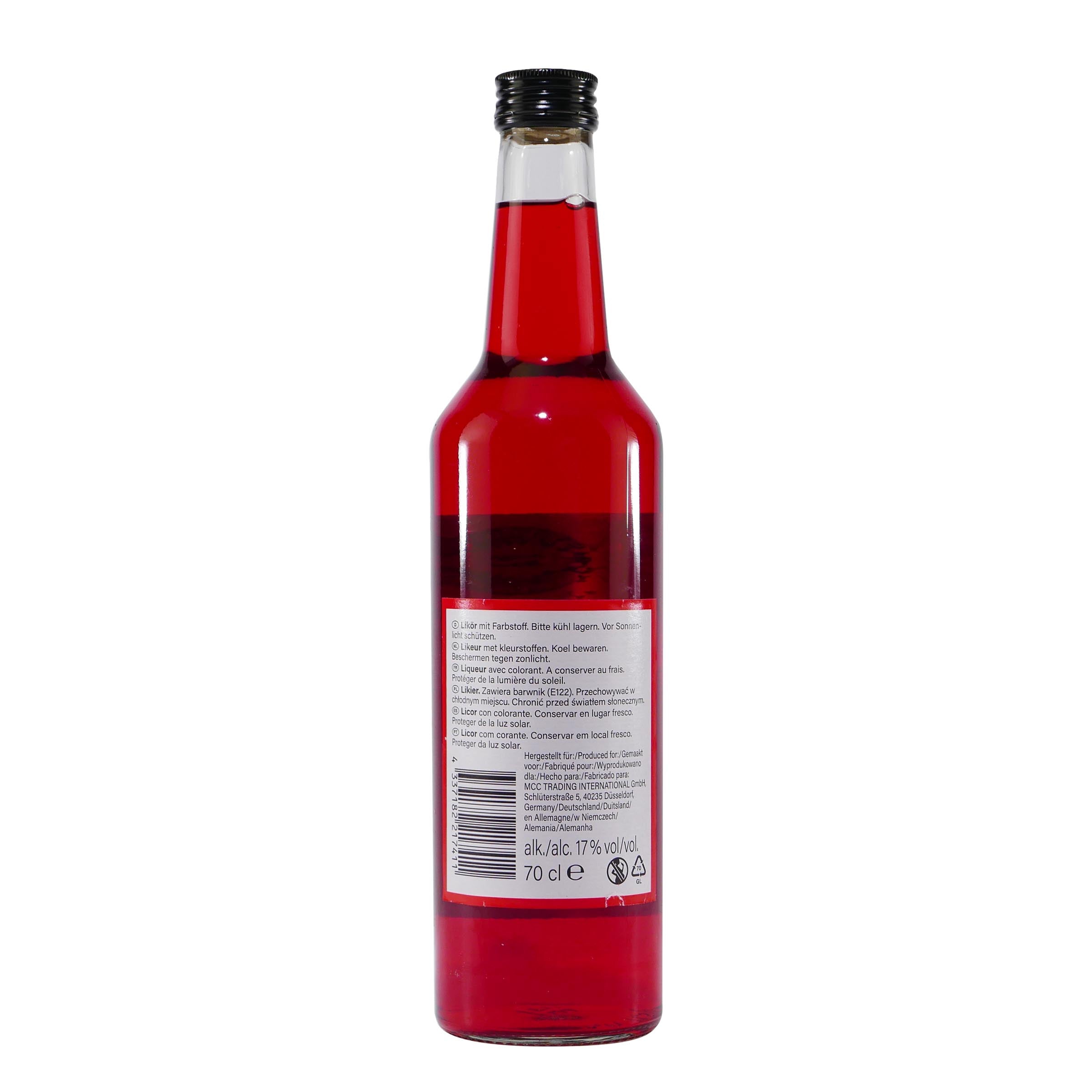 Olando Strawberry Liqueur mit Geschenk-Holzkiste