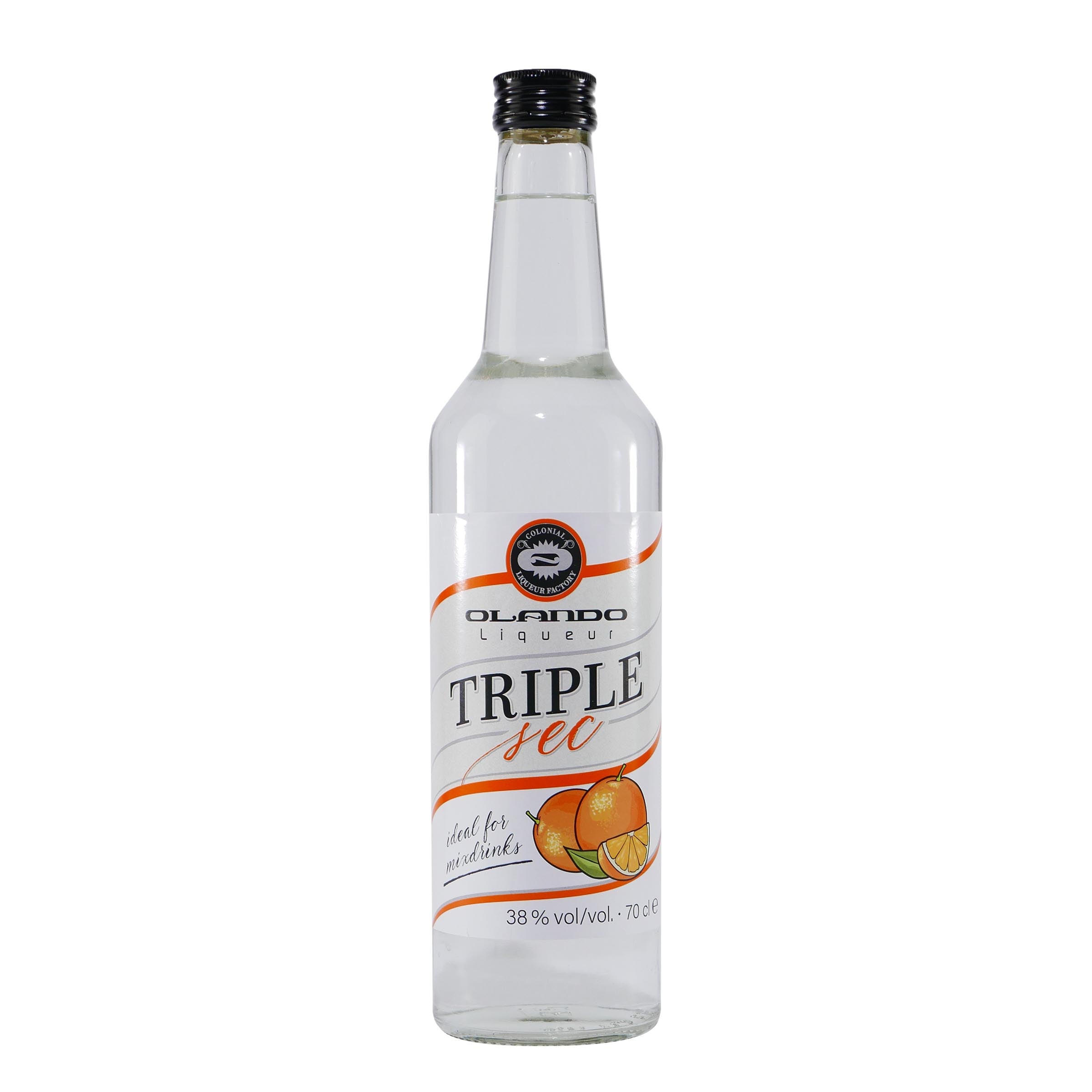 Olando Triple Sec Likör mit Geschenk-Holzkiste