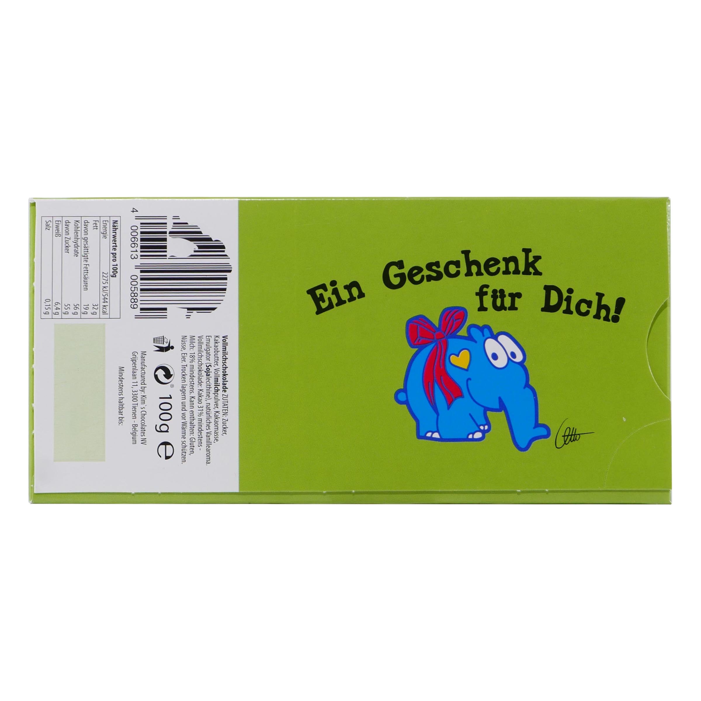 Ottifanten Schokolade "Ein Geschenk für Dich!" 100g