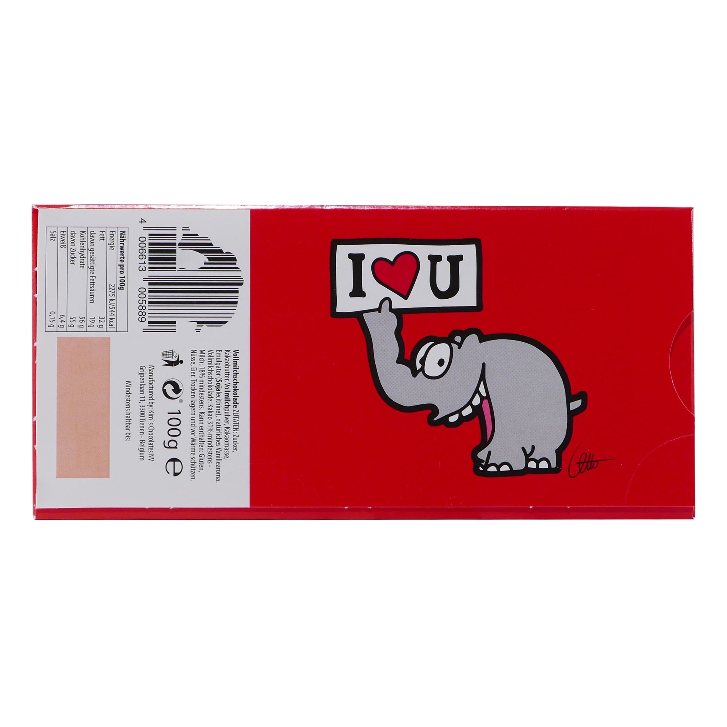 Ottifanten Schokolade "I Love You" 100g