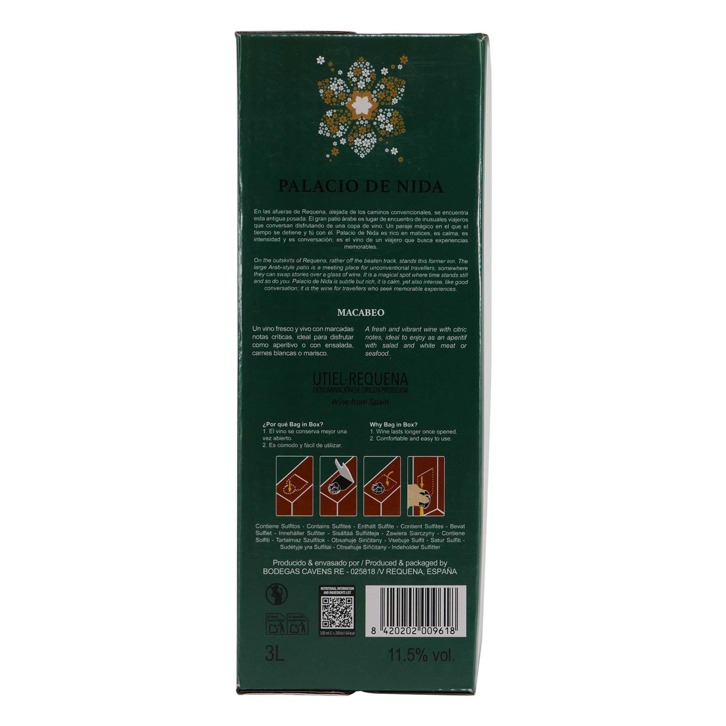 Palacio de Nida Macabeo -trocken- 3,0L BIB