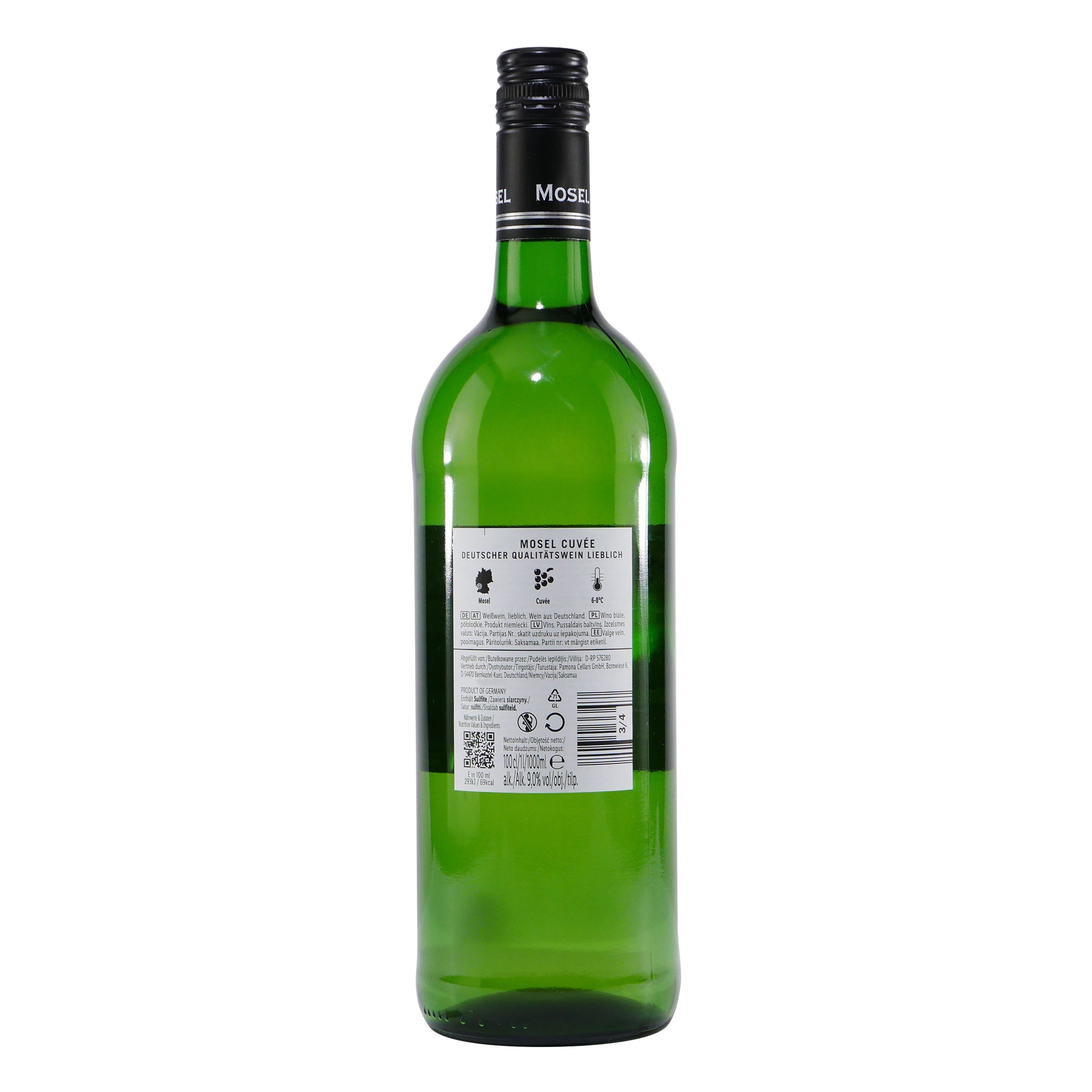 Pamona Mosel Cuvée QbA -lieblich- (6 x 1,0L)