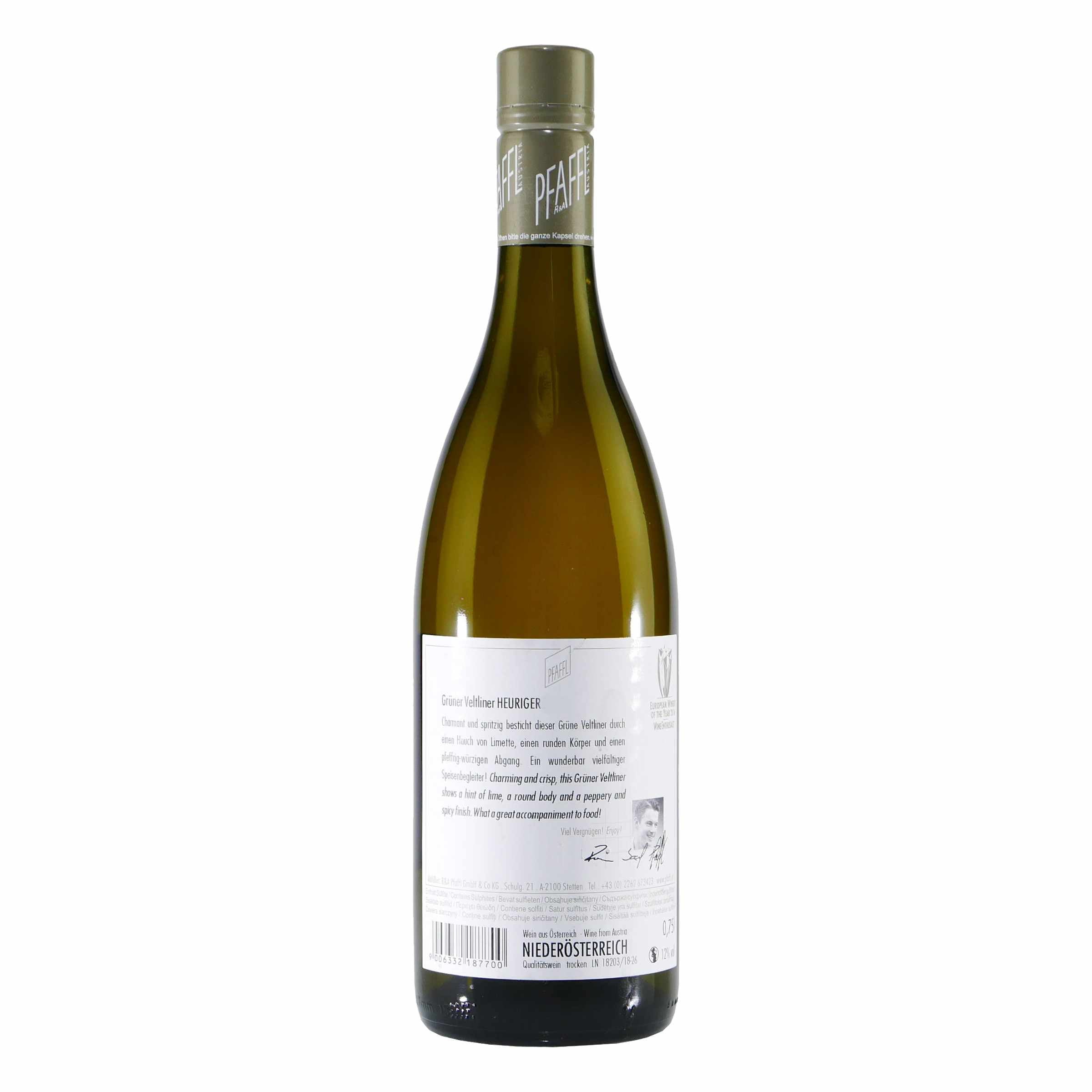 Pfaffl Grüner Veltliner Heuriger -trocken- (6 x 0,75L)