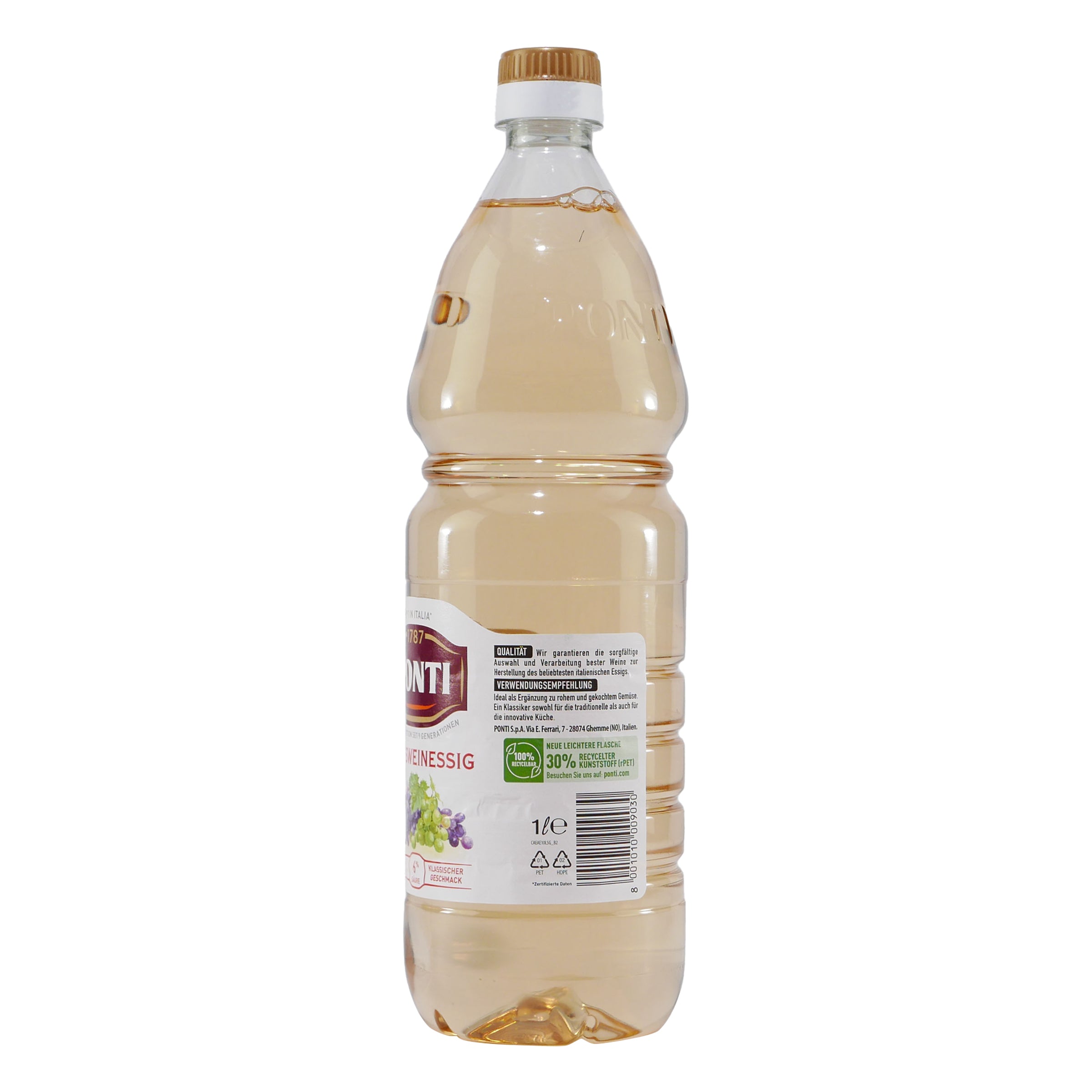 Ponti Weißwein-Essig 6% Säure (12 x 1,0L)