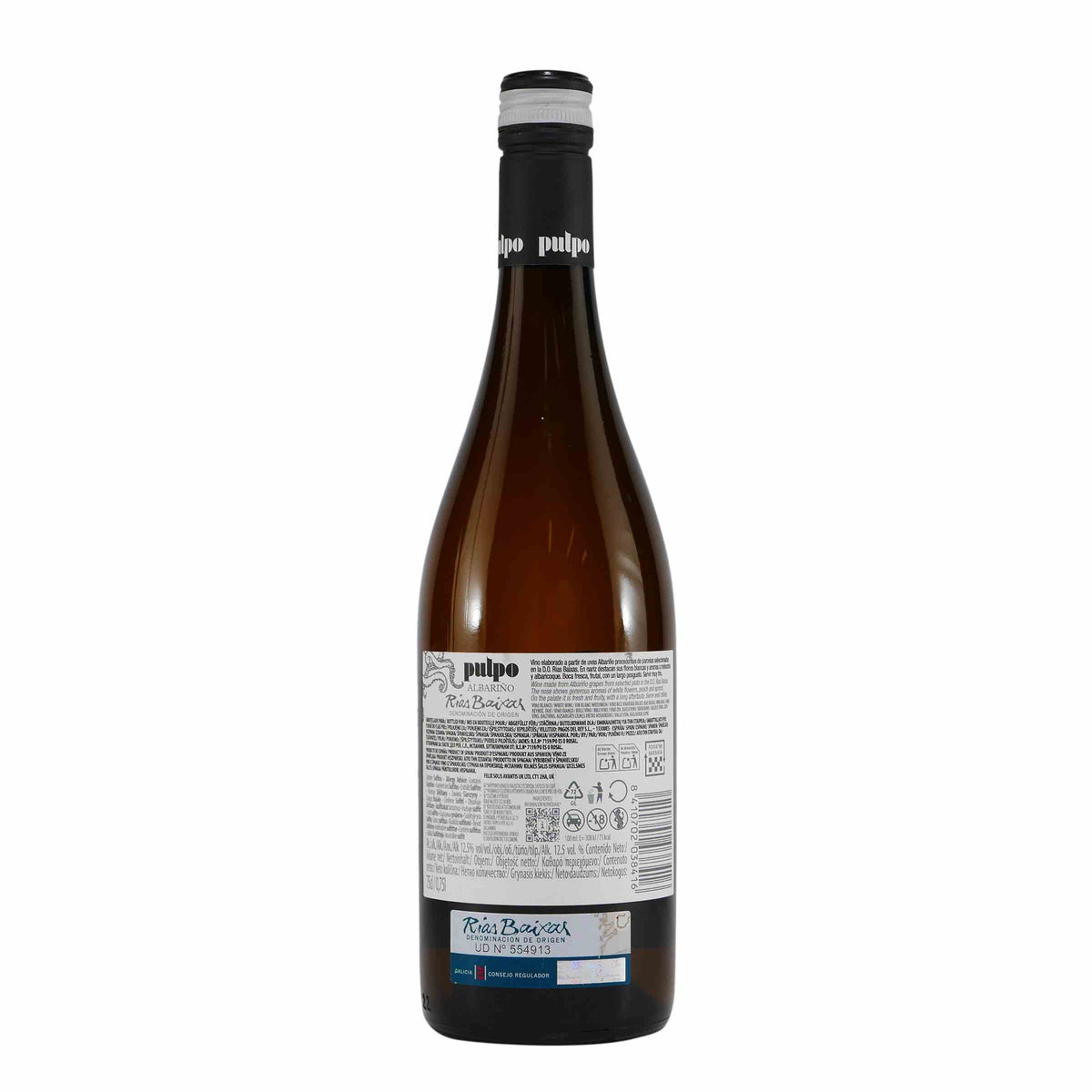 pulpo Albariño Weißwein DOP -trocken- (6 x 0,75)