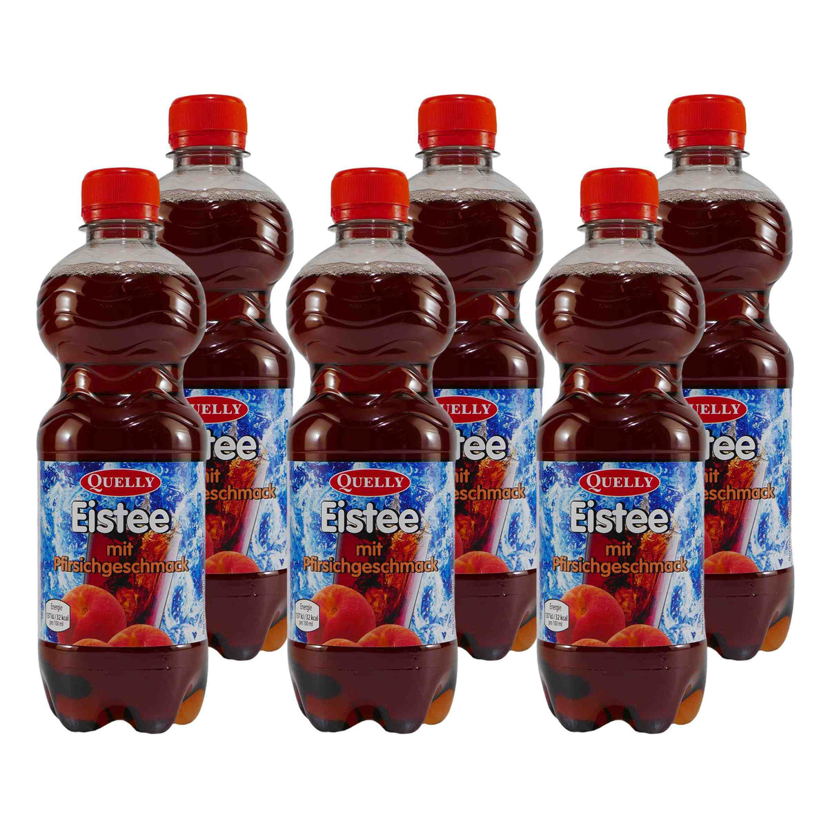 Quelly Eistee Pfirsich (18 x 0,5L) EINWEG