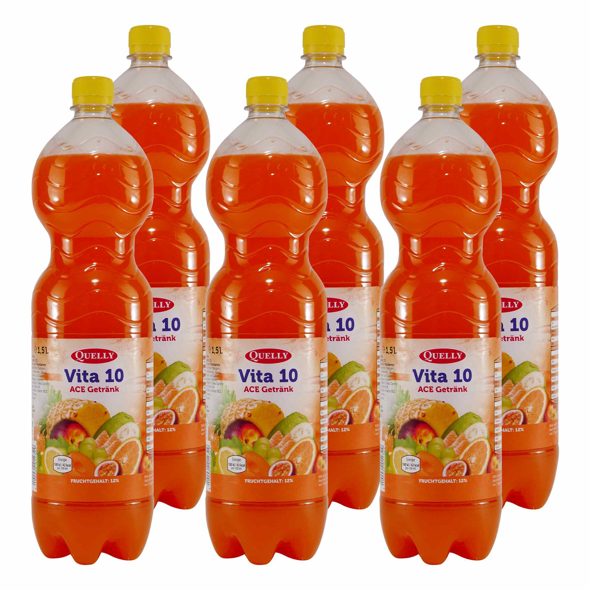 Quelly Vita 10 ACE-Getränk (6 x 1,5L) EINWEG