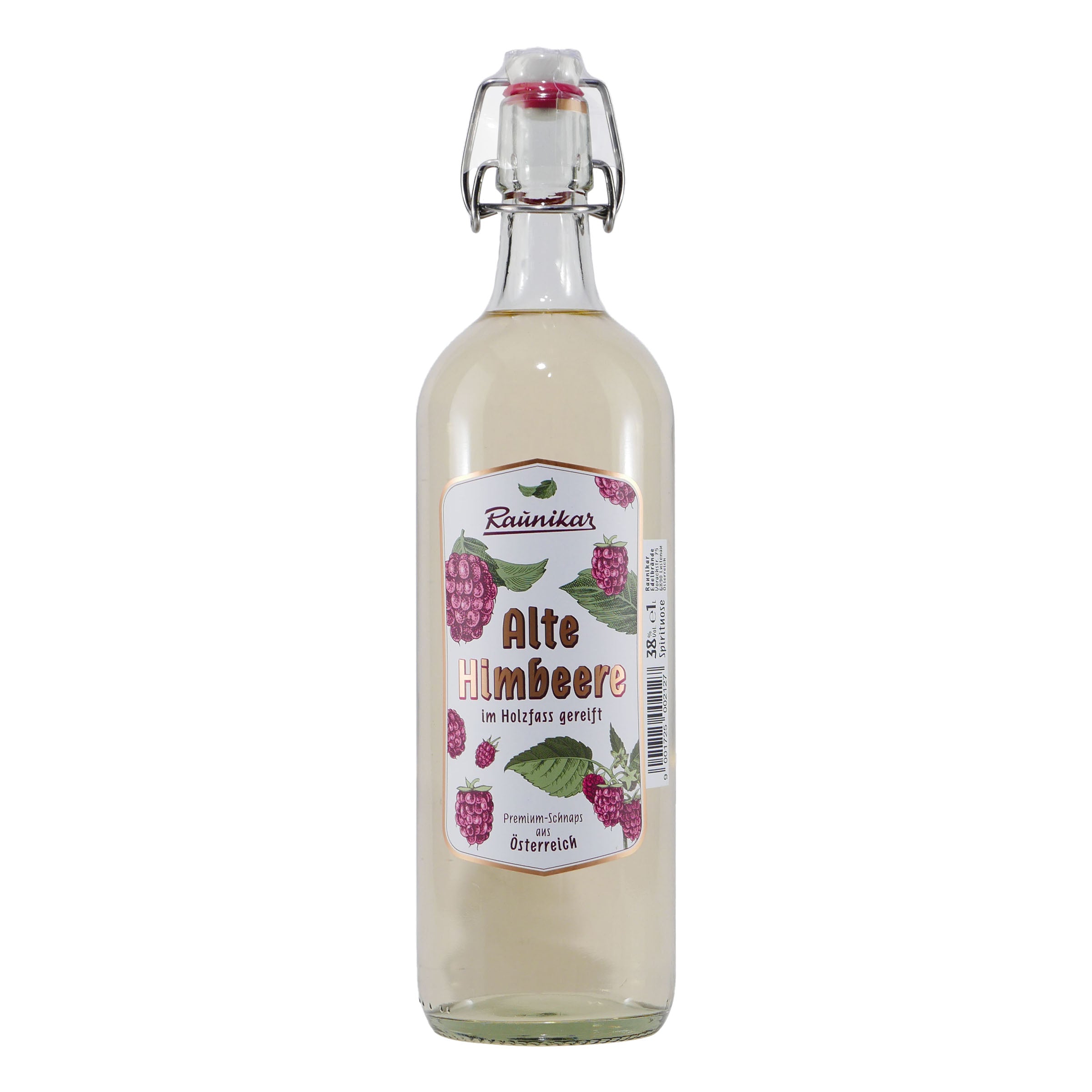 Raunikar Alte Himbeere Obstbrand mit Geschenk-HK