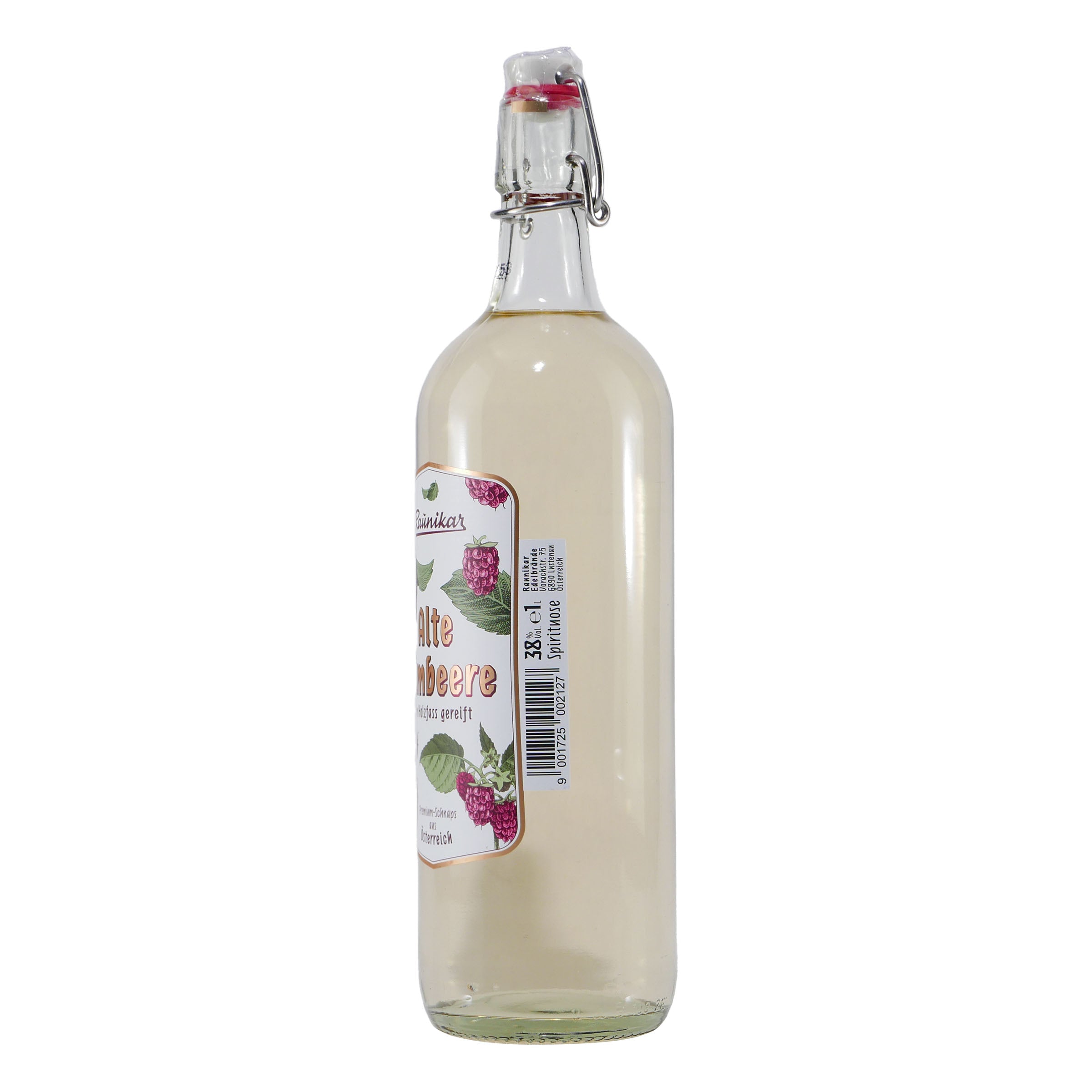 Raunikar Alte Himbeere Obstbrand mit Geschenk-HK