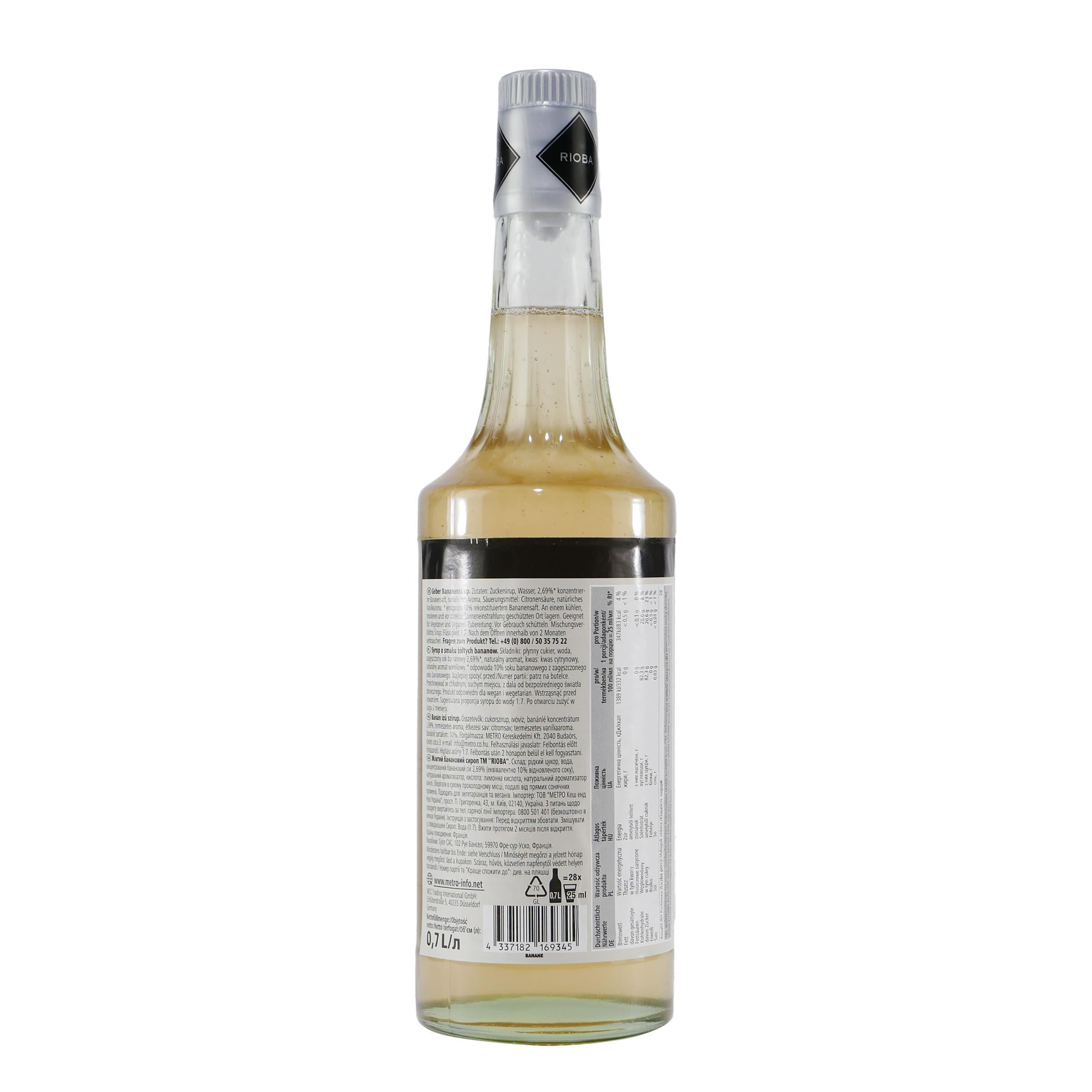 Rioba Banana Syrup
