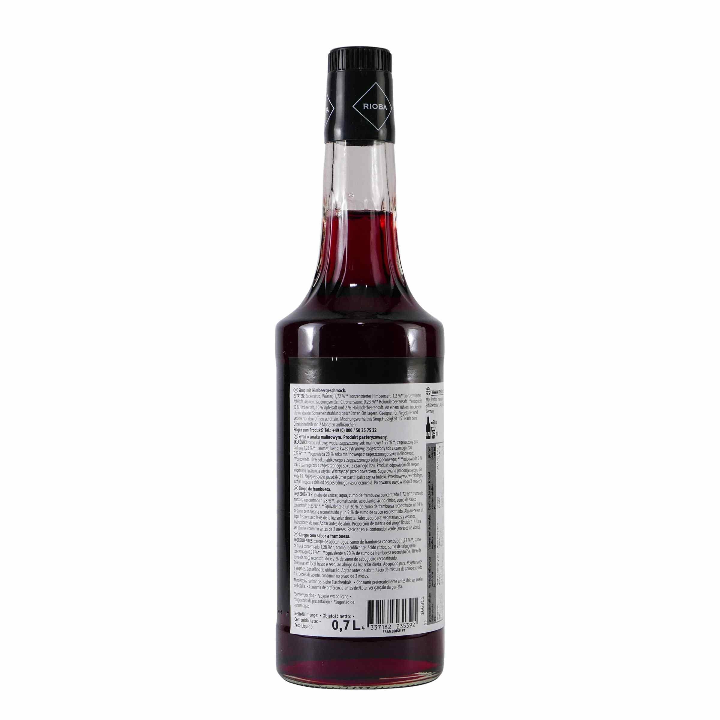 Rioba Rapsberry (Himbeer) Syrup