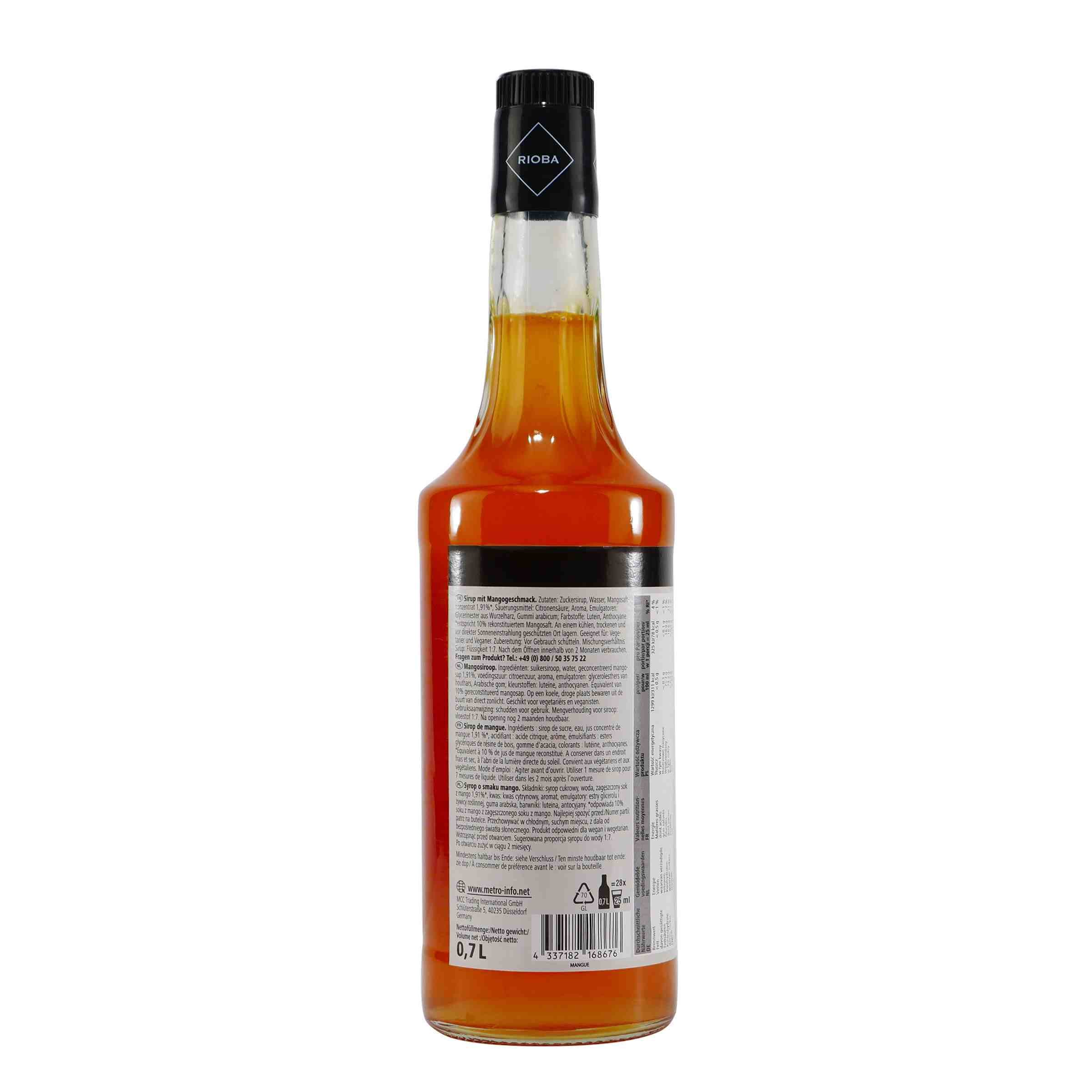 Rioba Mango Syrup (6 x 0,7L)