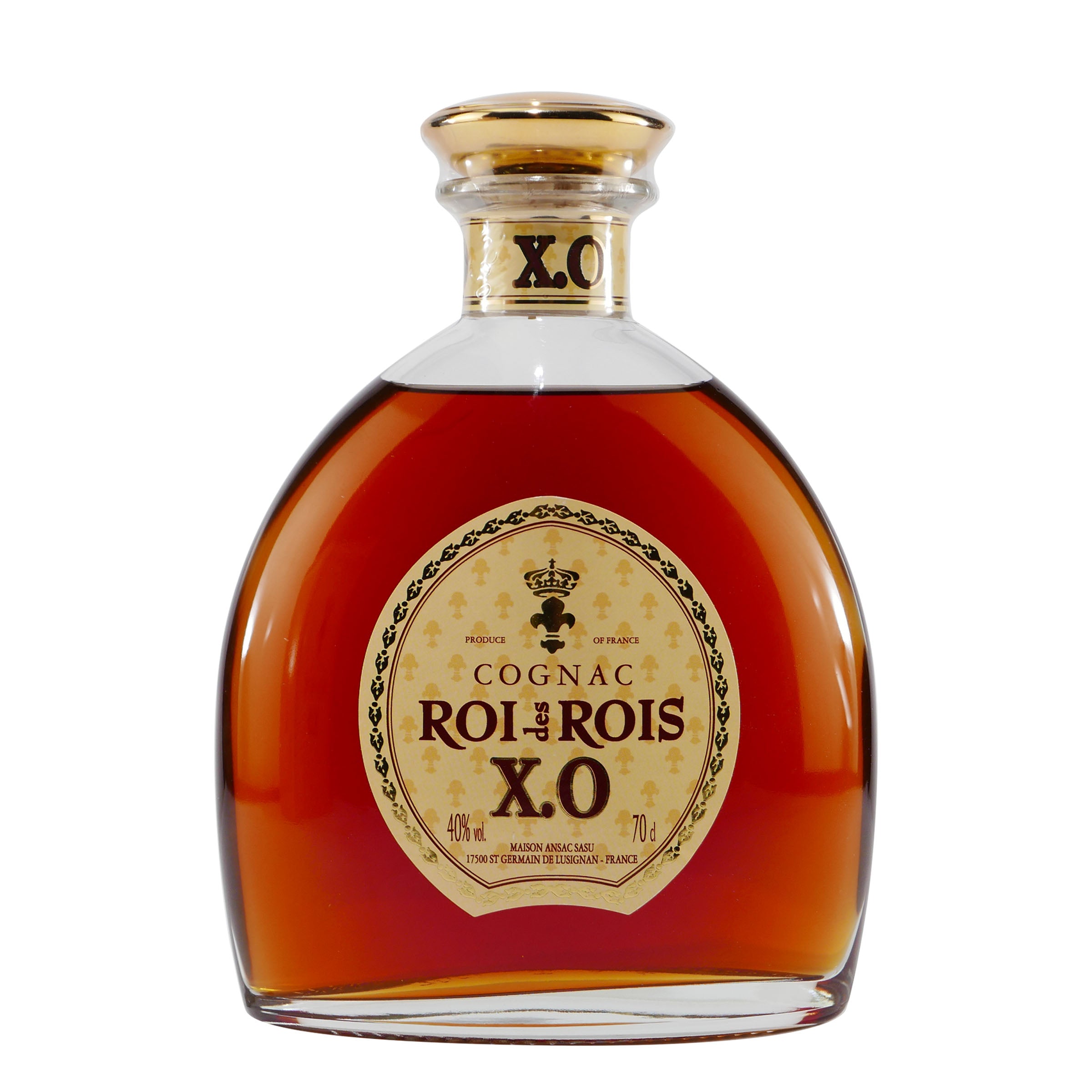 Roi des Rois Cognac X.O mit Geschenk-Holzkiste