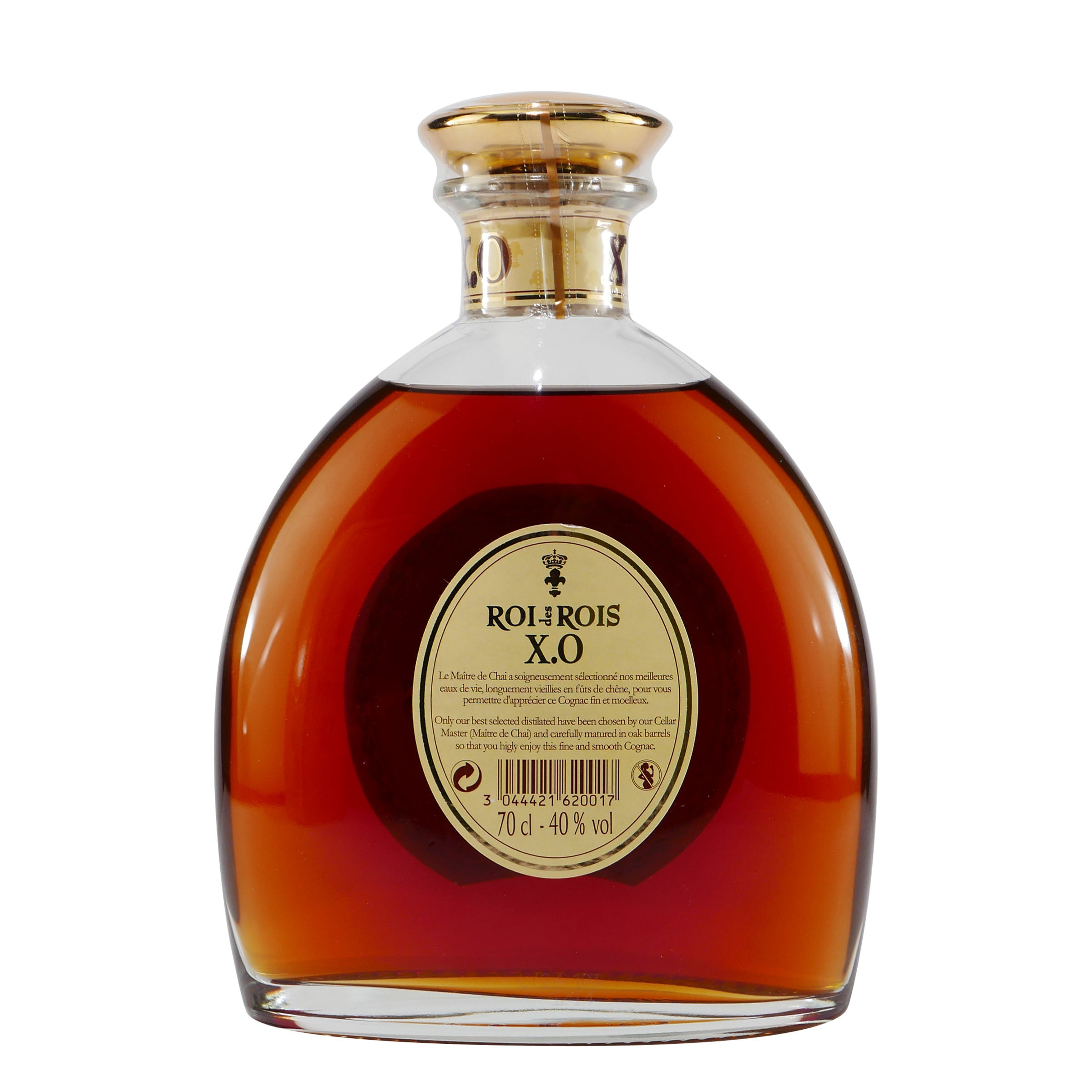 Roi des Rois Cognac X.O mit Geschenk-Holzkiste