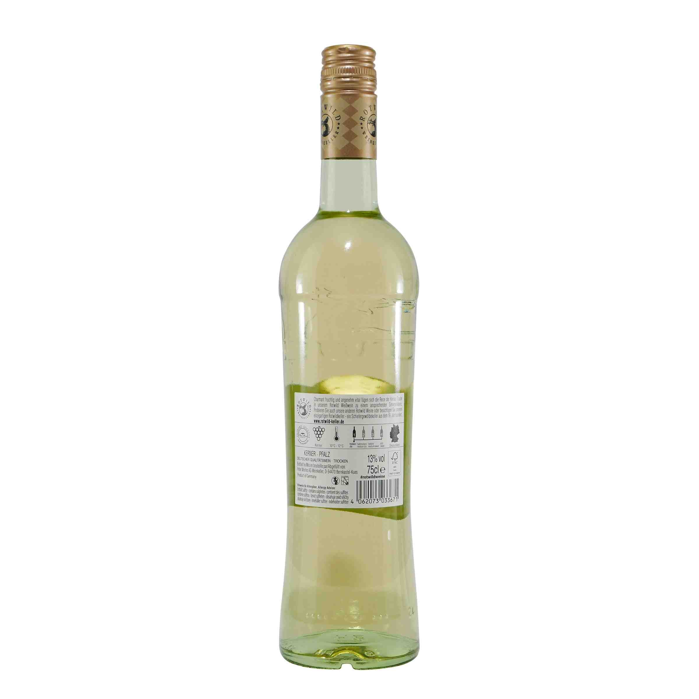 Rotwild Kerner Weißwein QbA -trocken- (6 x 0,75L)
