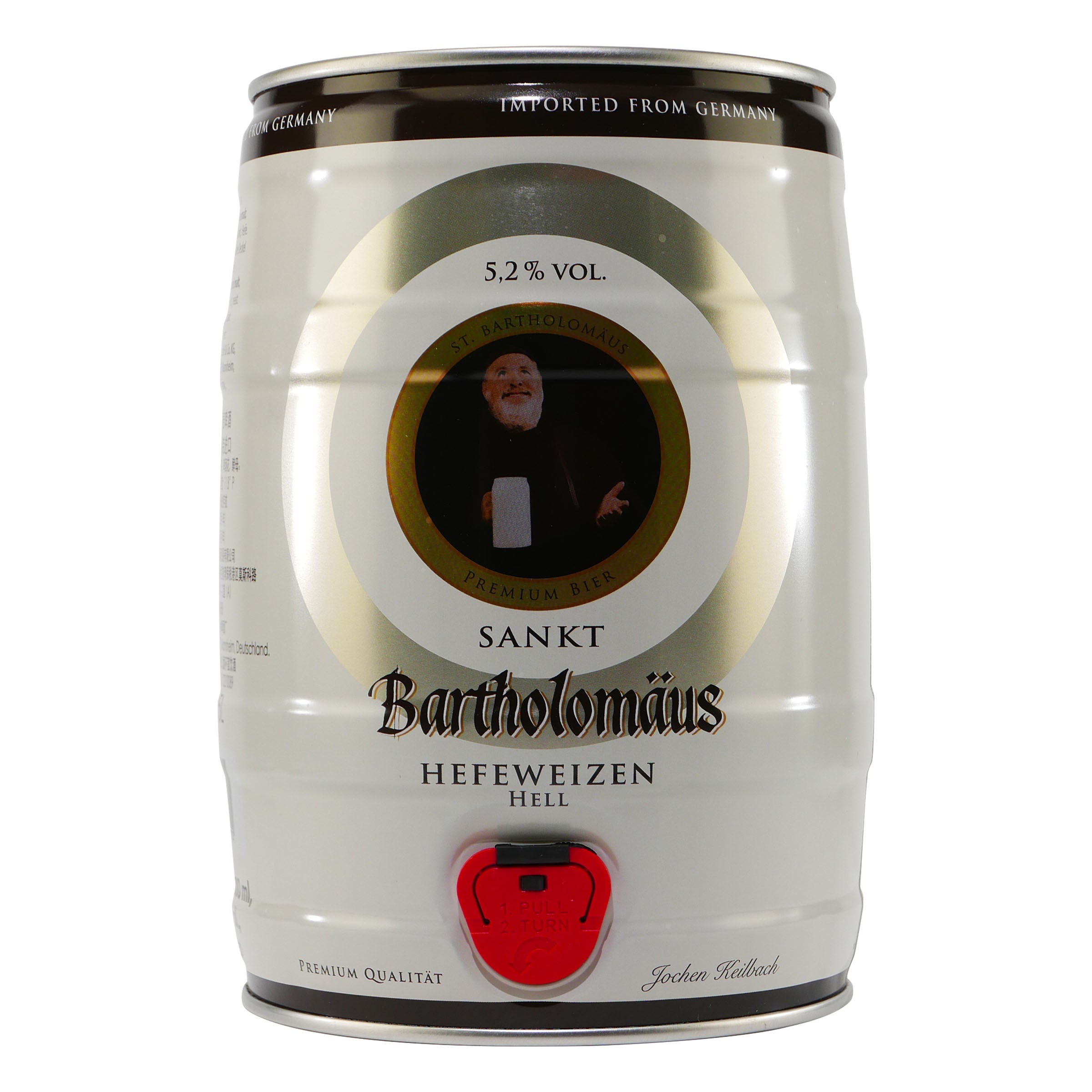 Bartholomäus Hefeweizen Hell Bierfass 5,0L