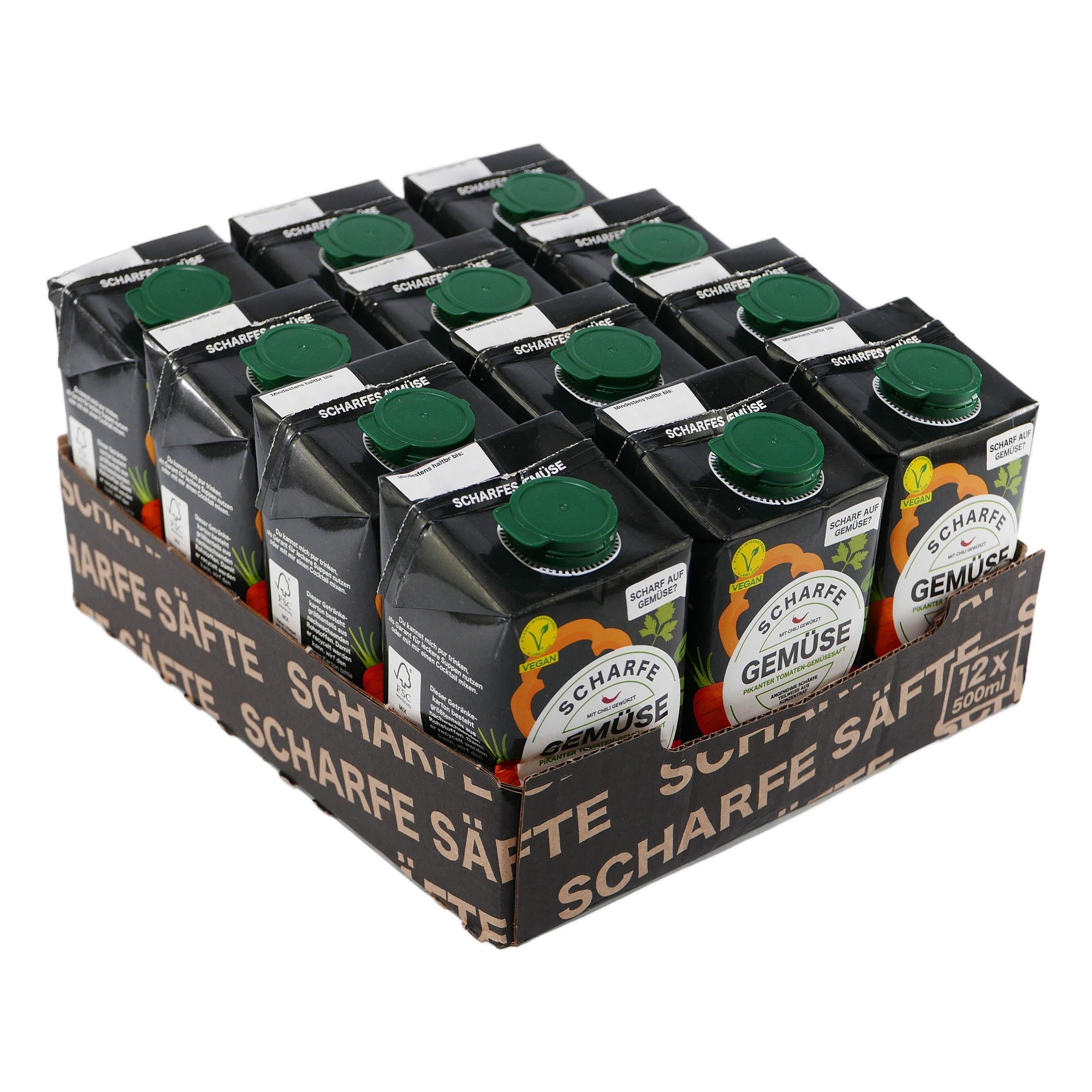Scharfe Säfte Gemüse (12 x 0,5L)