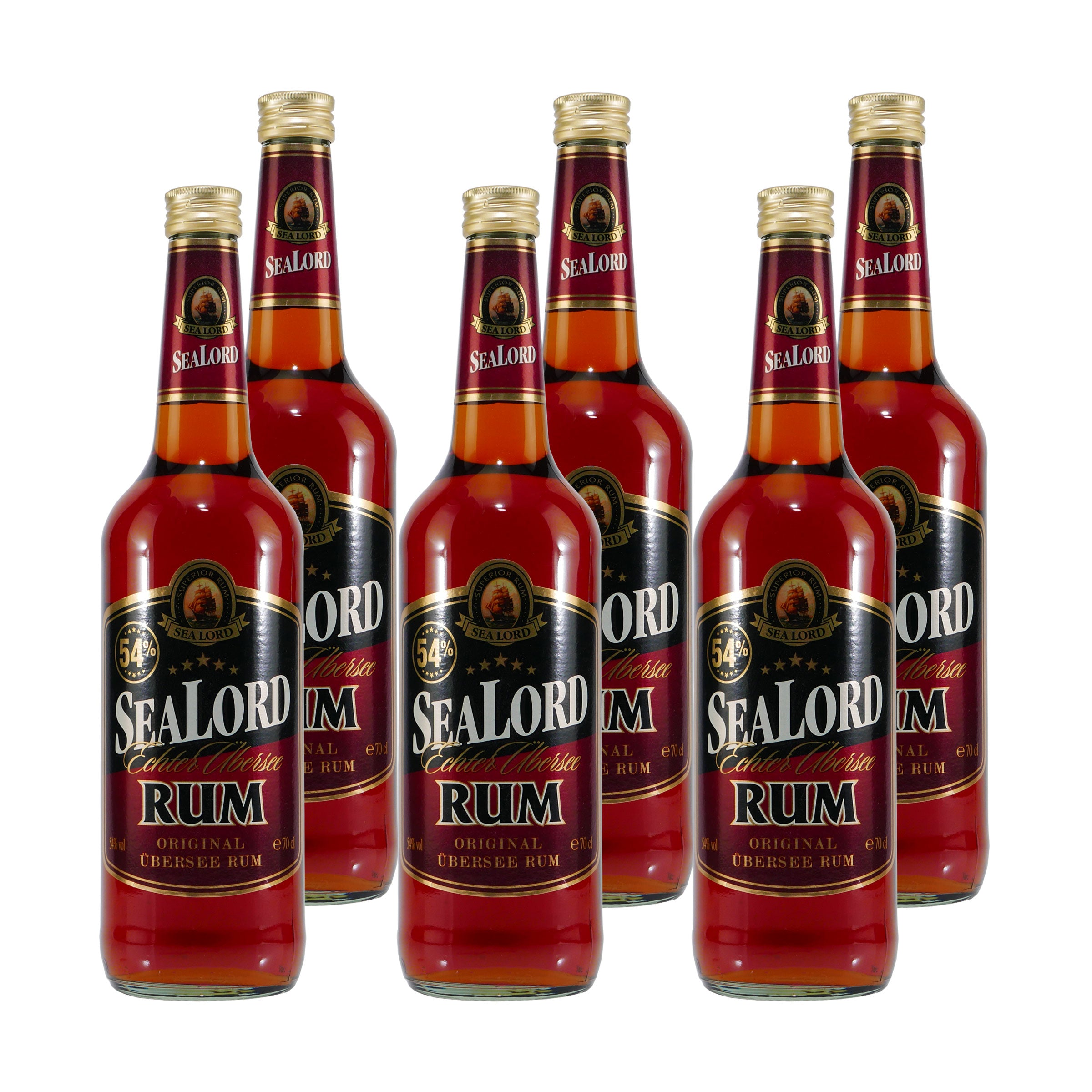 SEALORD Original Übersee Rum 54%vol. (6 x 0,7L)