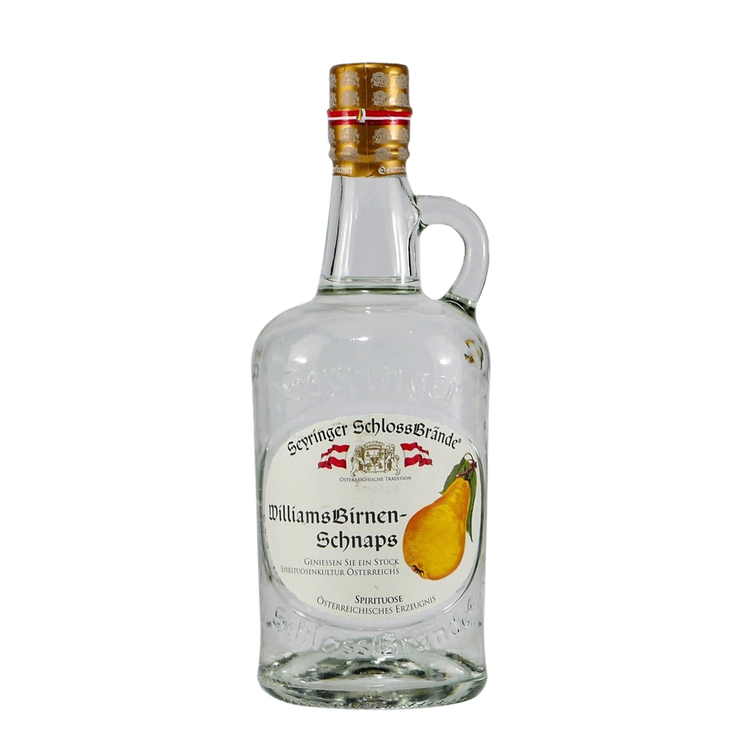 Seyringer Schlossbrände Williams Birnen - Schnaps mit Geschenk-HK