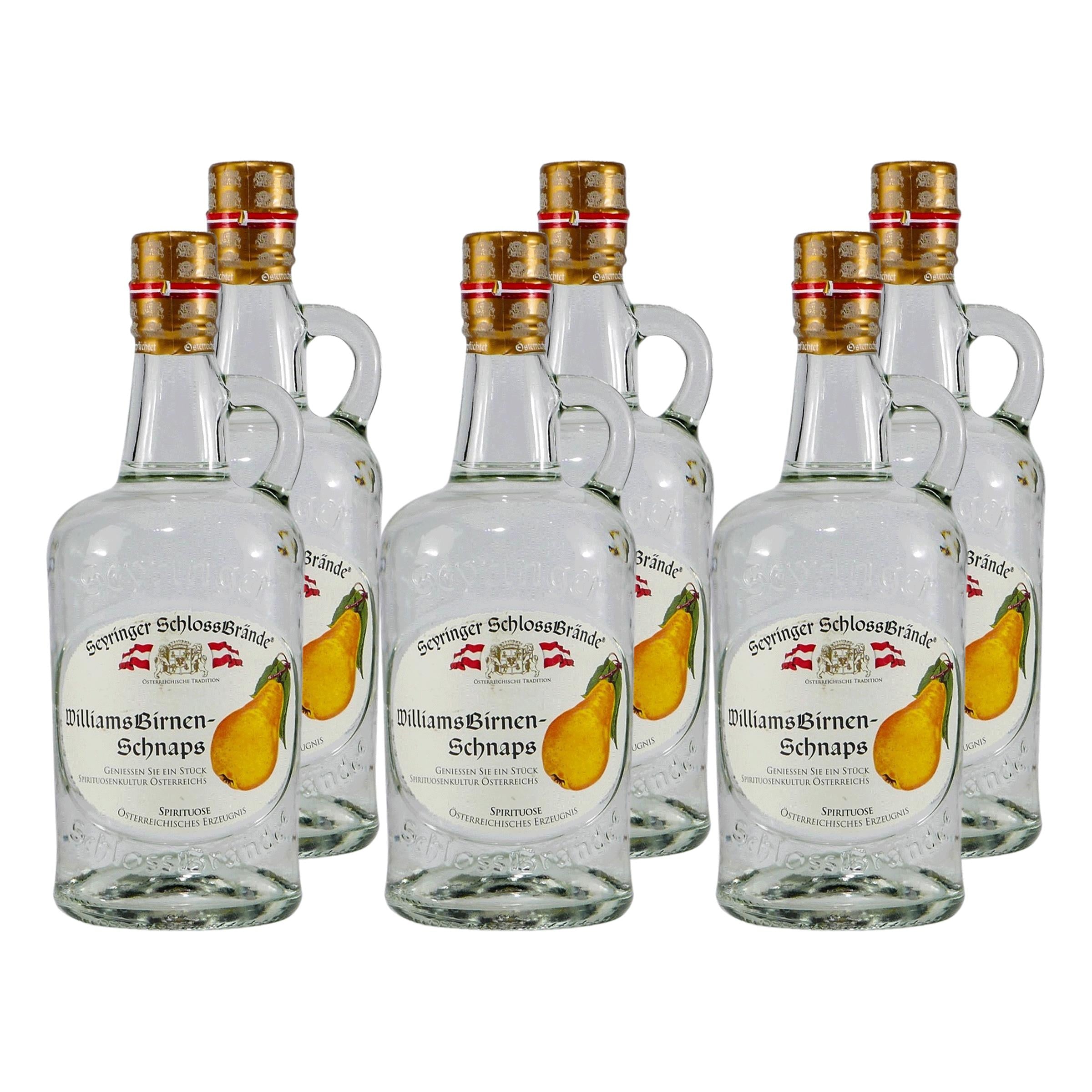 Seyringer Schlossbrände Williams Birnen - Schnaps (6 x 0,5L)