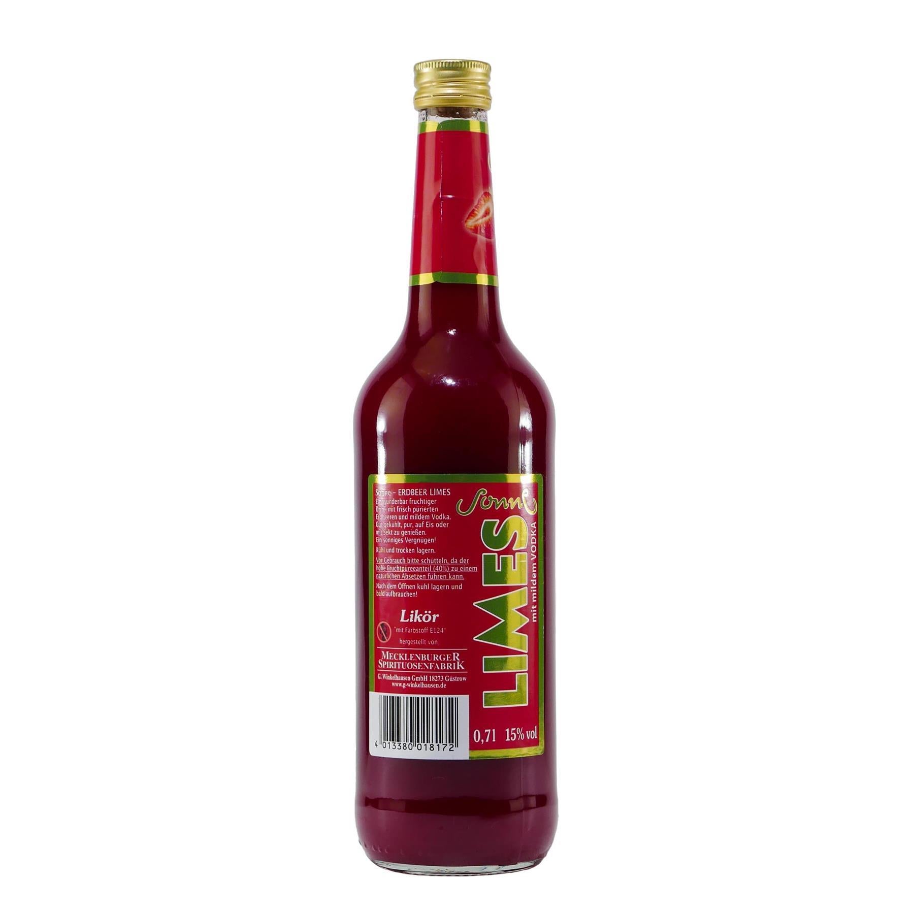 Sonne Erdbeer-Limes Likör (6 x 0,7L)