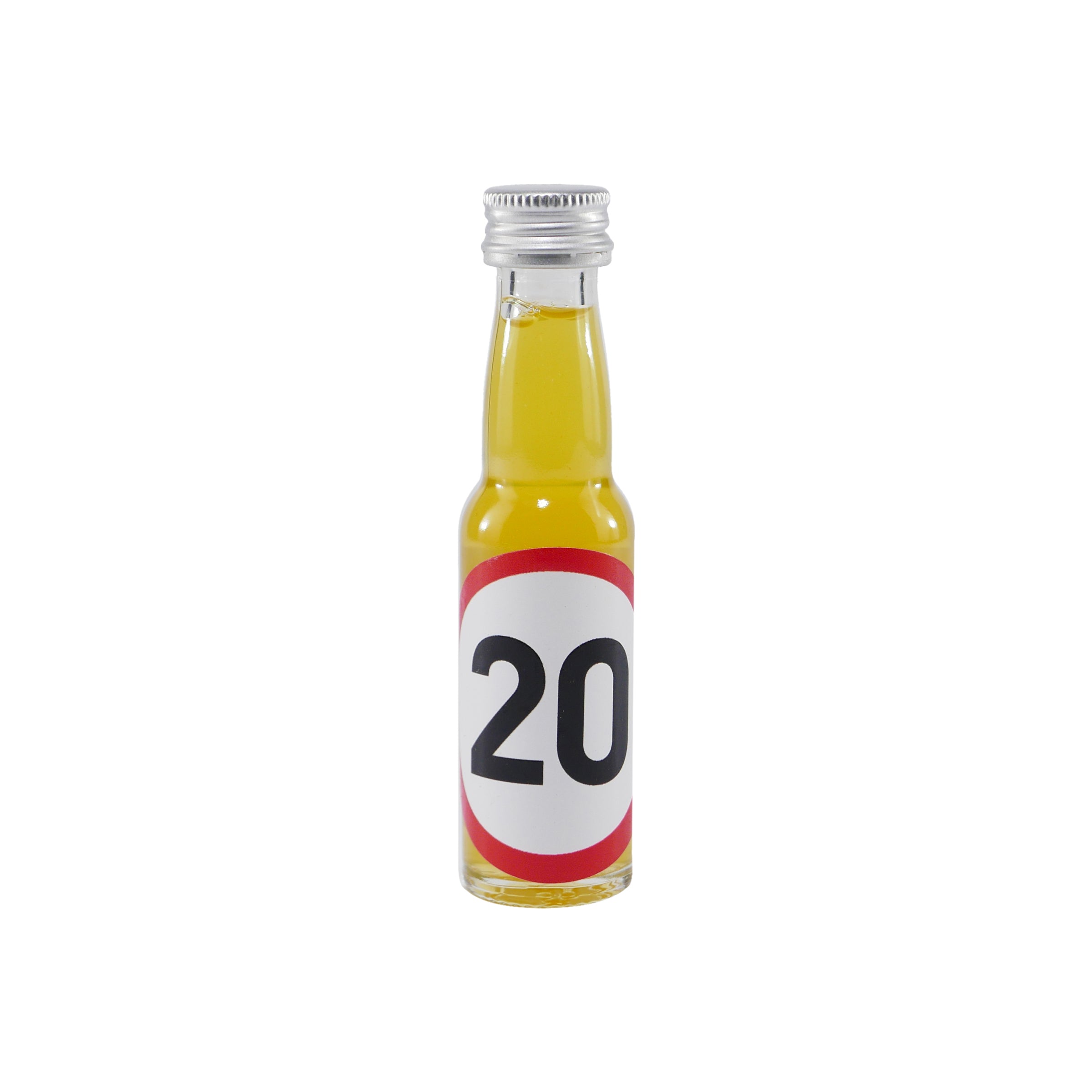 Spaßflasche Maracuja-Likör "20 Jahre" (12 x 0,02L)