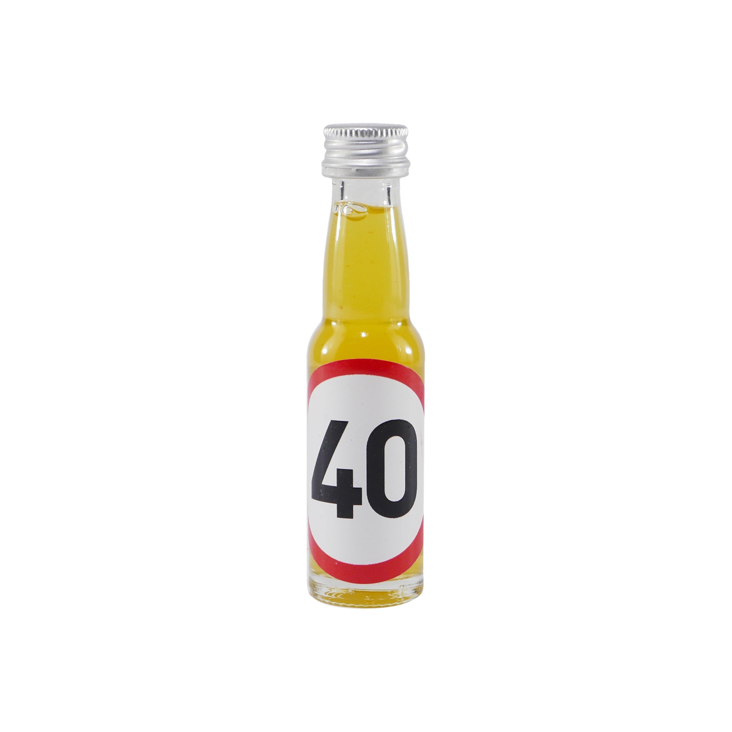 Spaßflasche Maracuja-Likör "40 Jahre" (12 x 0,02L)