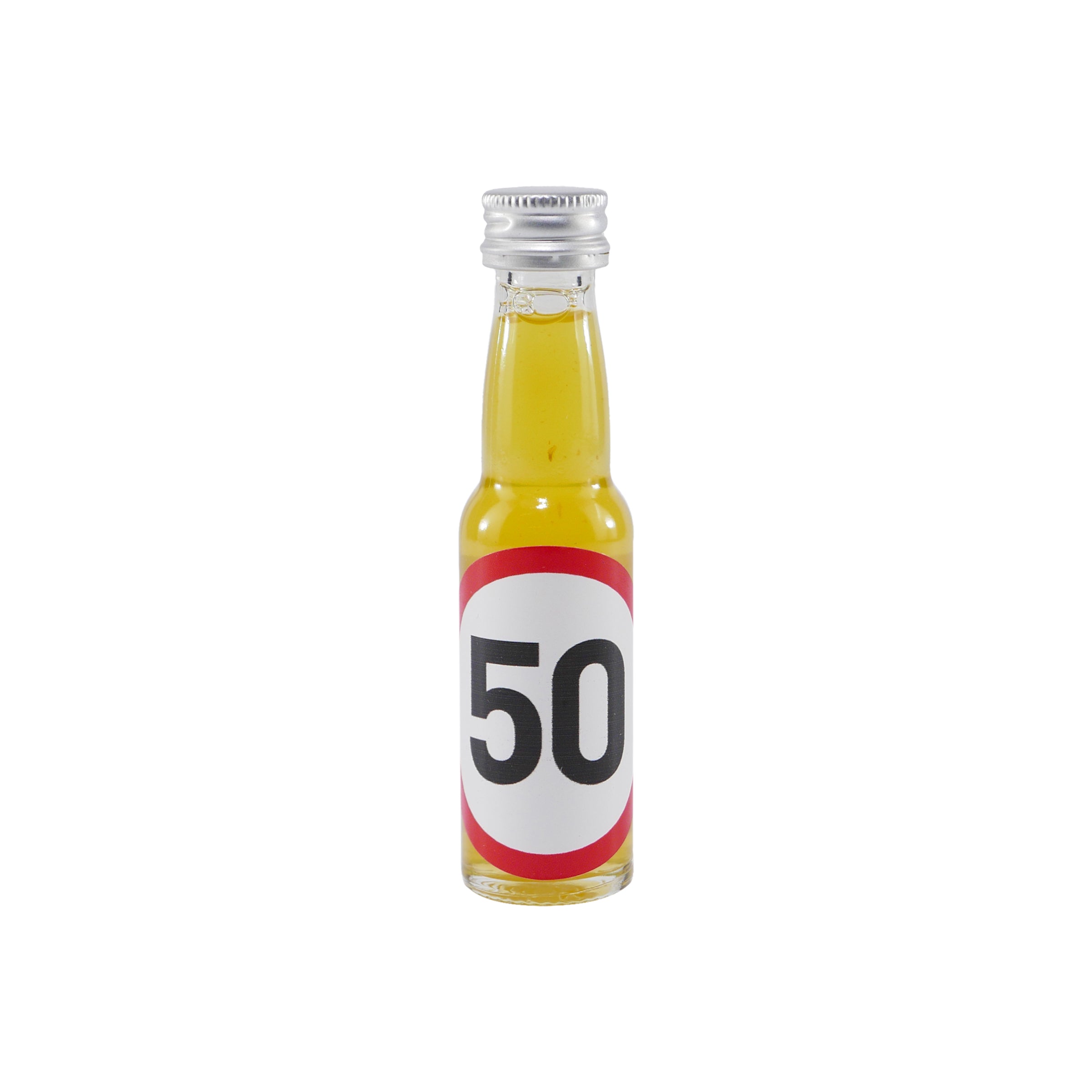 Spaßflasche Maracuja-Likör "50 Jahre" (12 x 0,02L)