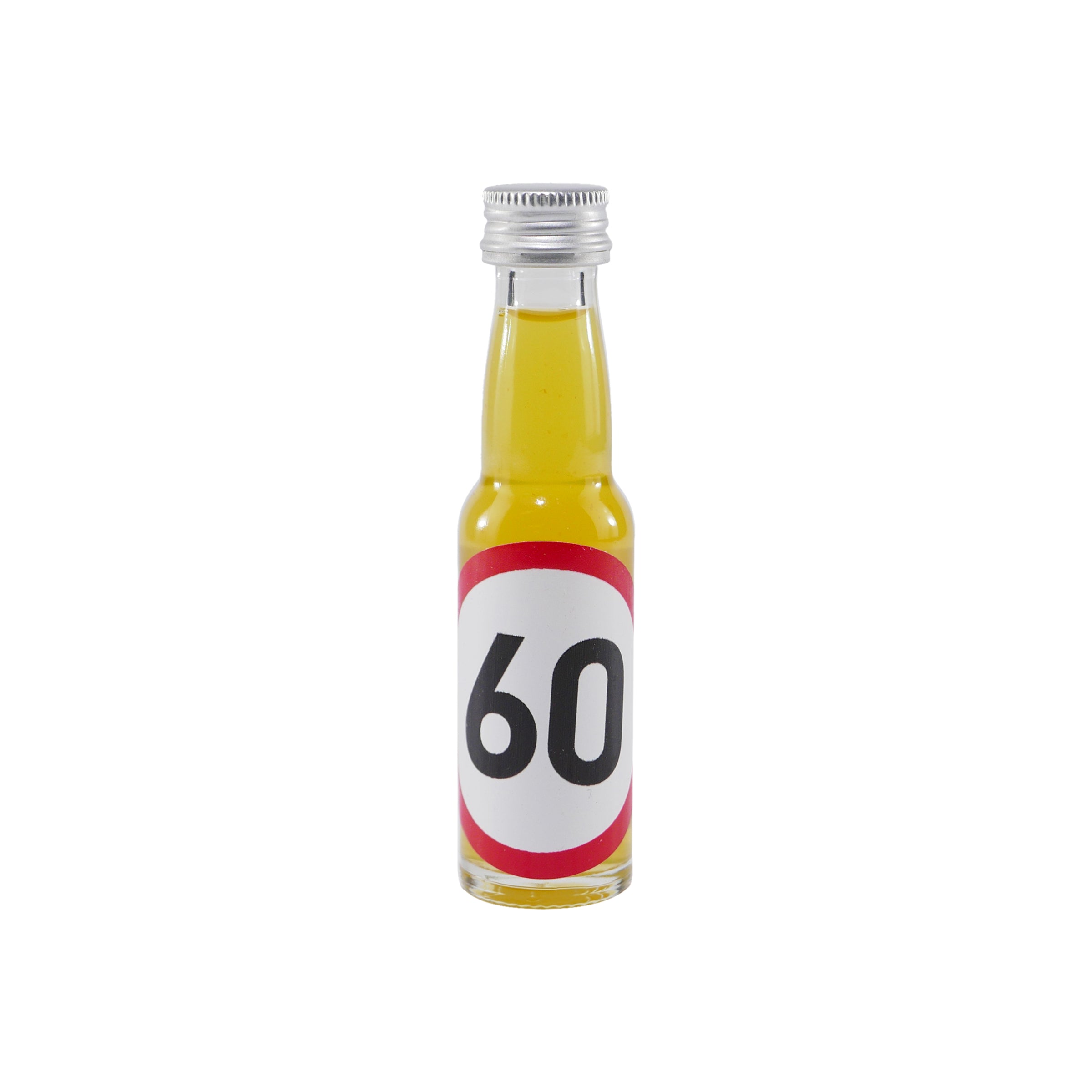 Spaßflasche Maracuja-Likör "60 Jahre" (12 x 0,02L)