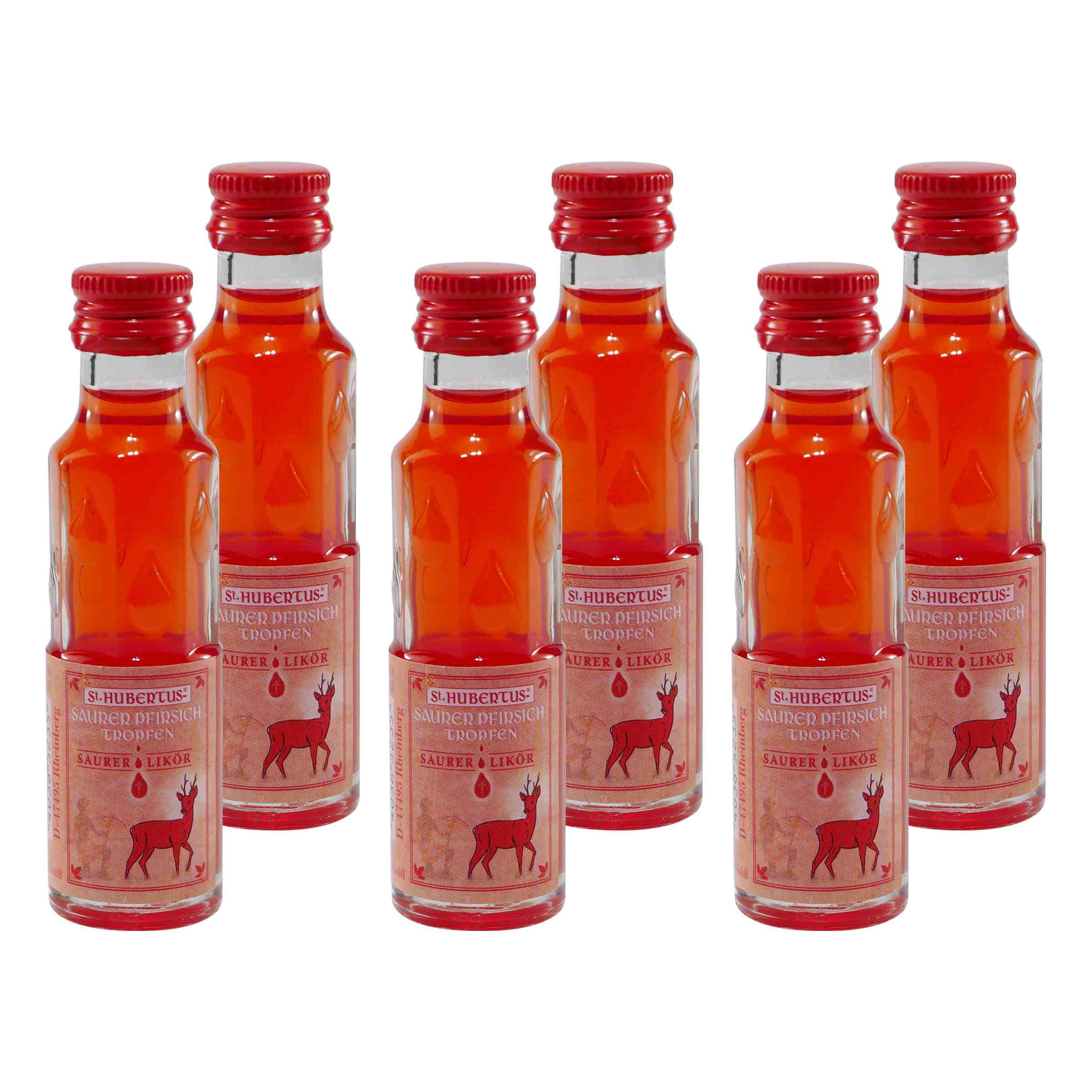 St. Hubertus Tropfen Saurer Pfirsich (24 x 0,02L)