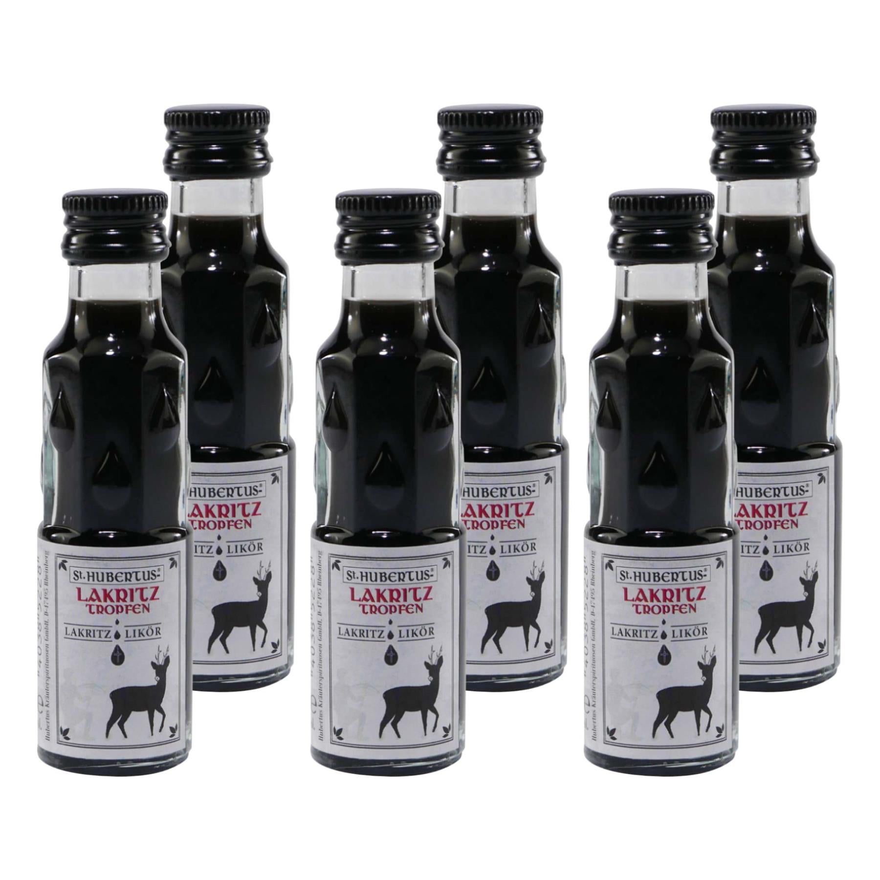 St. Hubertus Tropfen Lakritz Likör (24 x 0,02L)
