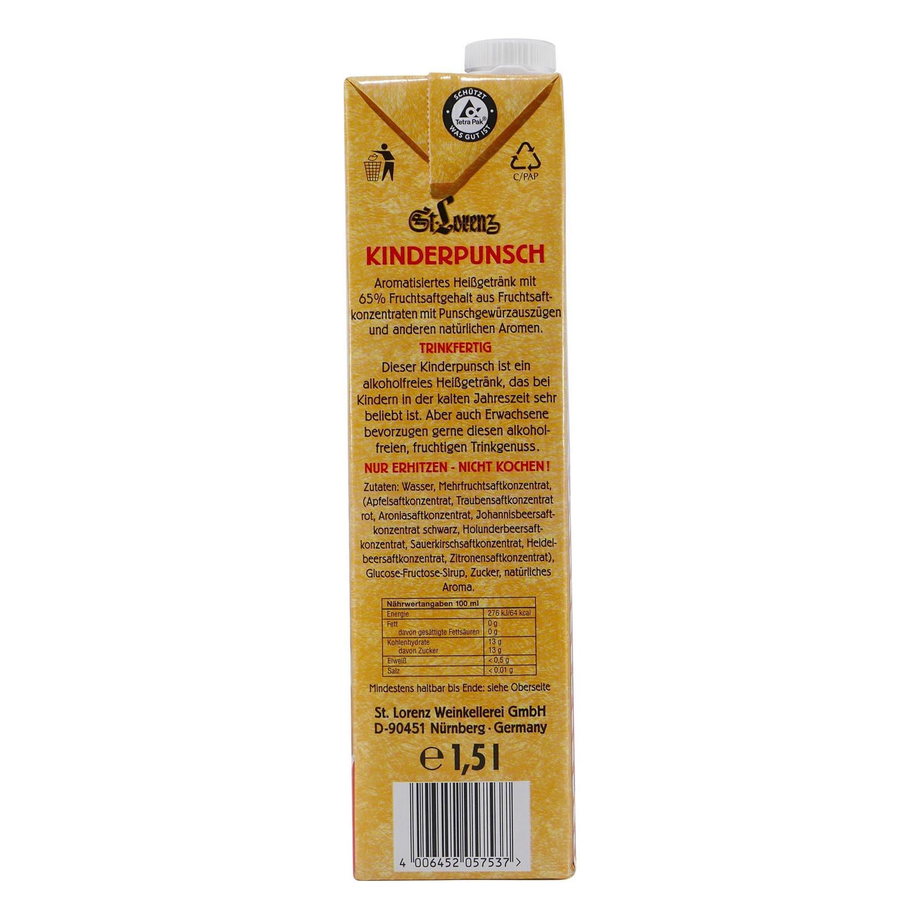 St. Lorenz Kinder-Punsch -alkoholfrei- (8 x 1,5L)