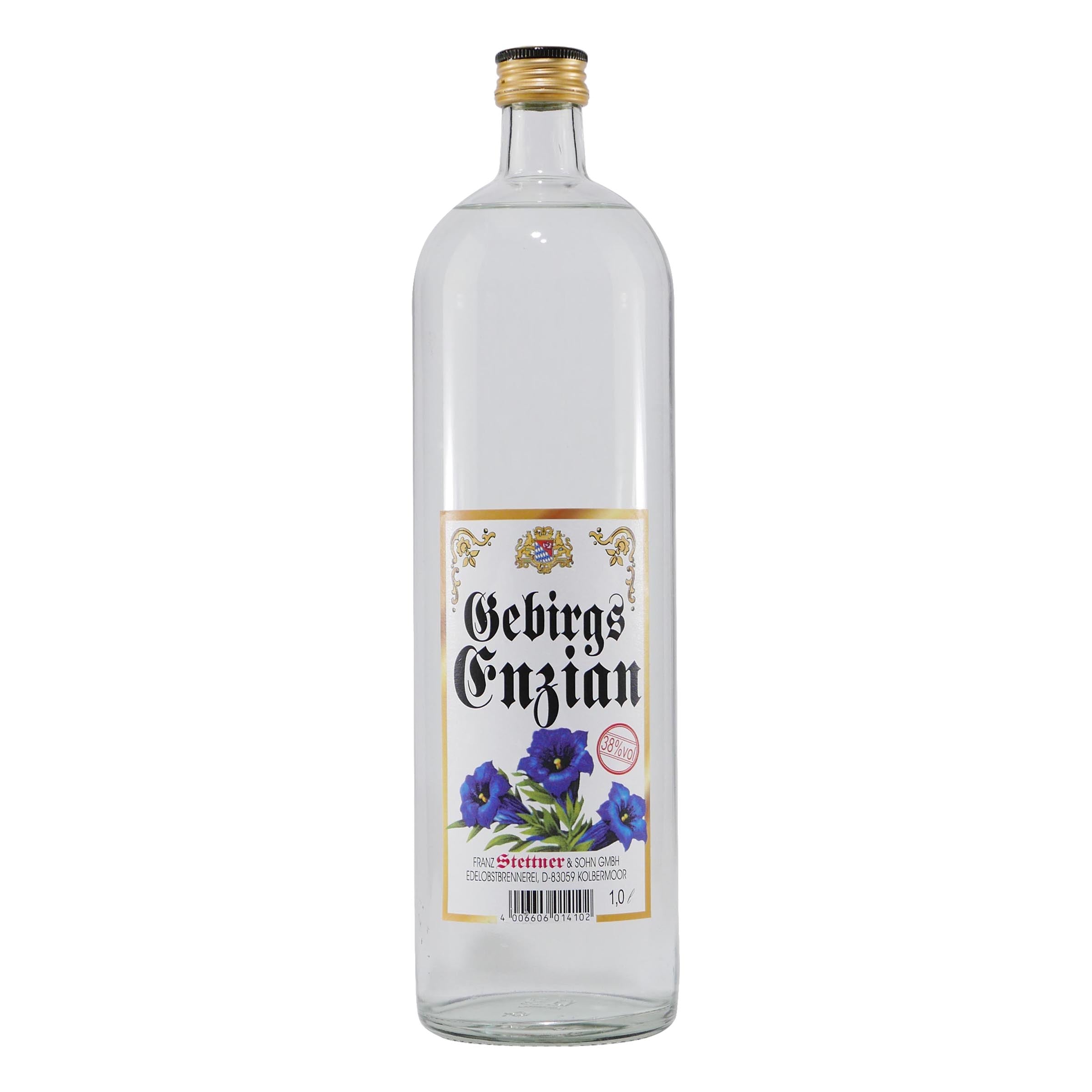 Stettner Gebirgs-Enzian mit Geschenk-Holzkiste